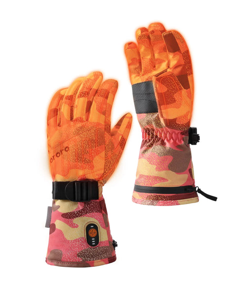 Kyoto Women's Colorprint Heated Lightweight Gloves view 2