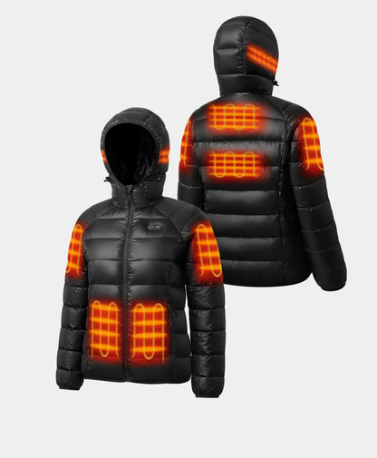 AeroPro Women's 8-Zone Packable Heated Down Jacket