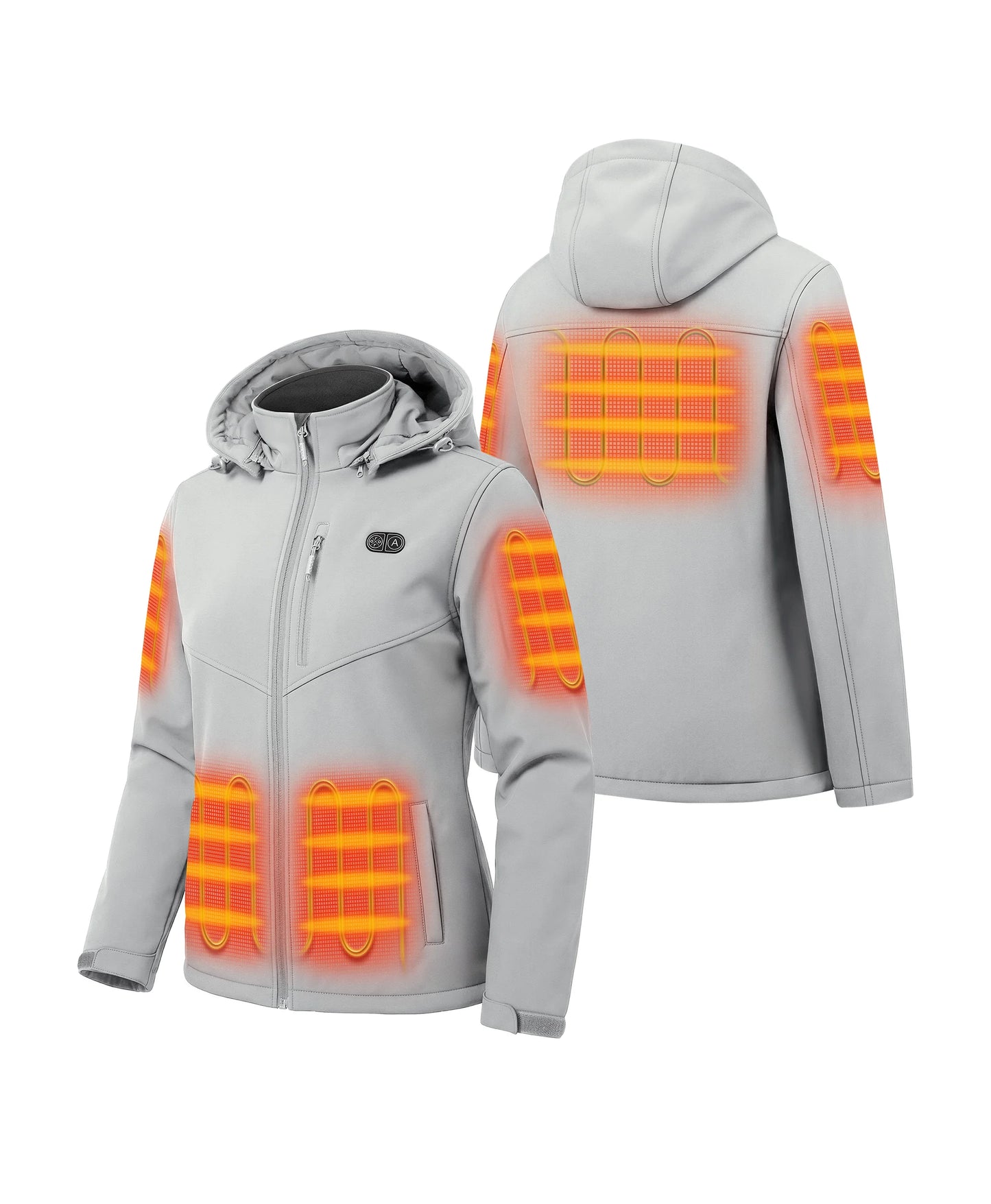 Women's Dual Control Heated Jacket with 5 Heating Zones (Pocket Heating)