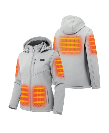 Women's Dual Control Heated Jacket with 5 Heating Zones (Pocket Heating)