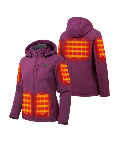 Women's Dual Control Heated Jacket with 5 Heating Zones (Pocket Heating)