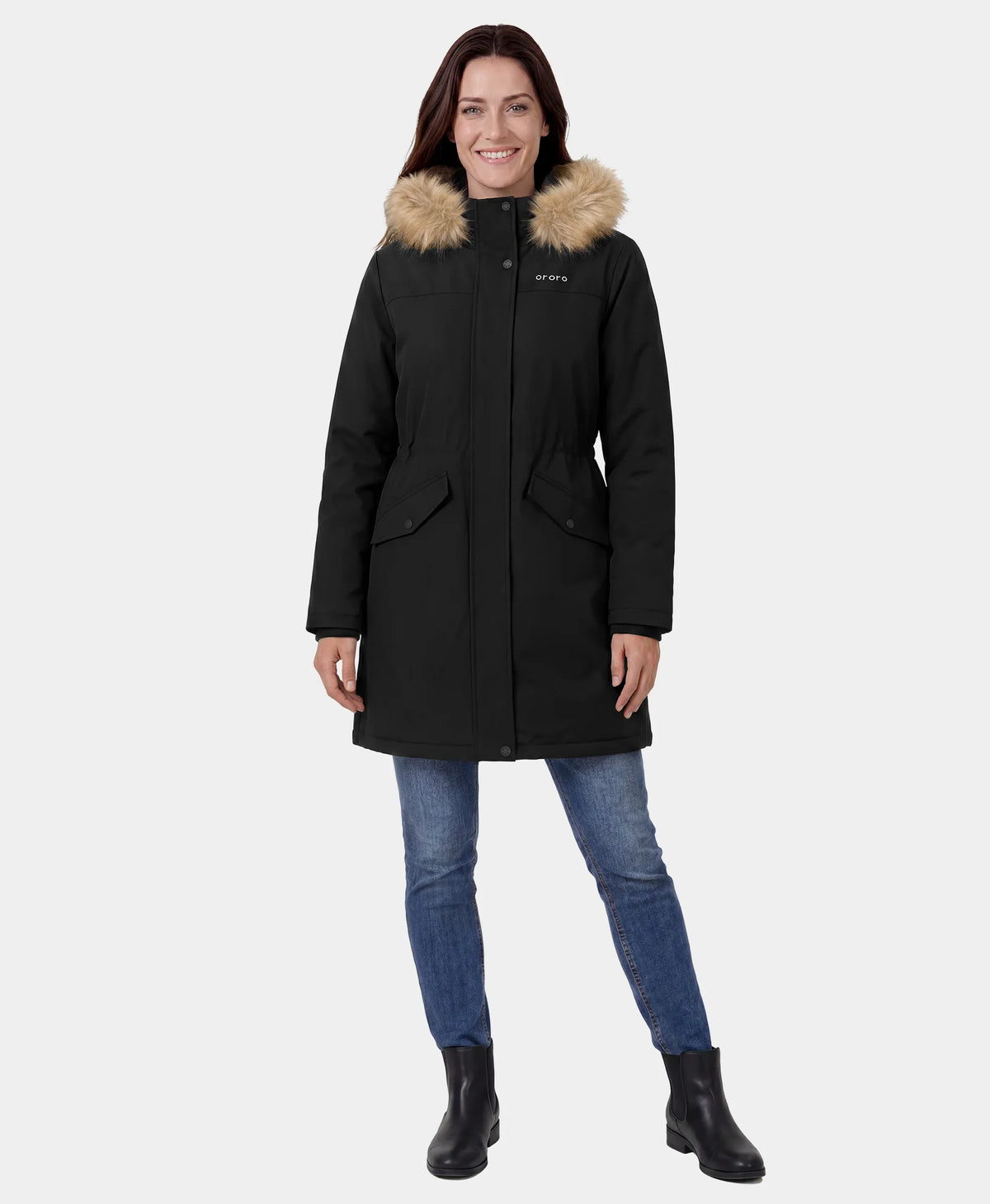 Engadin Women’s 4-Zone Classic Heated Parka Jacket