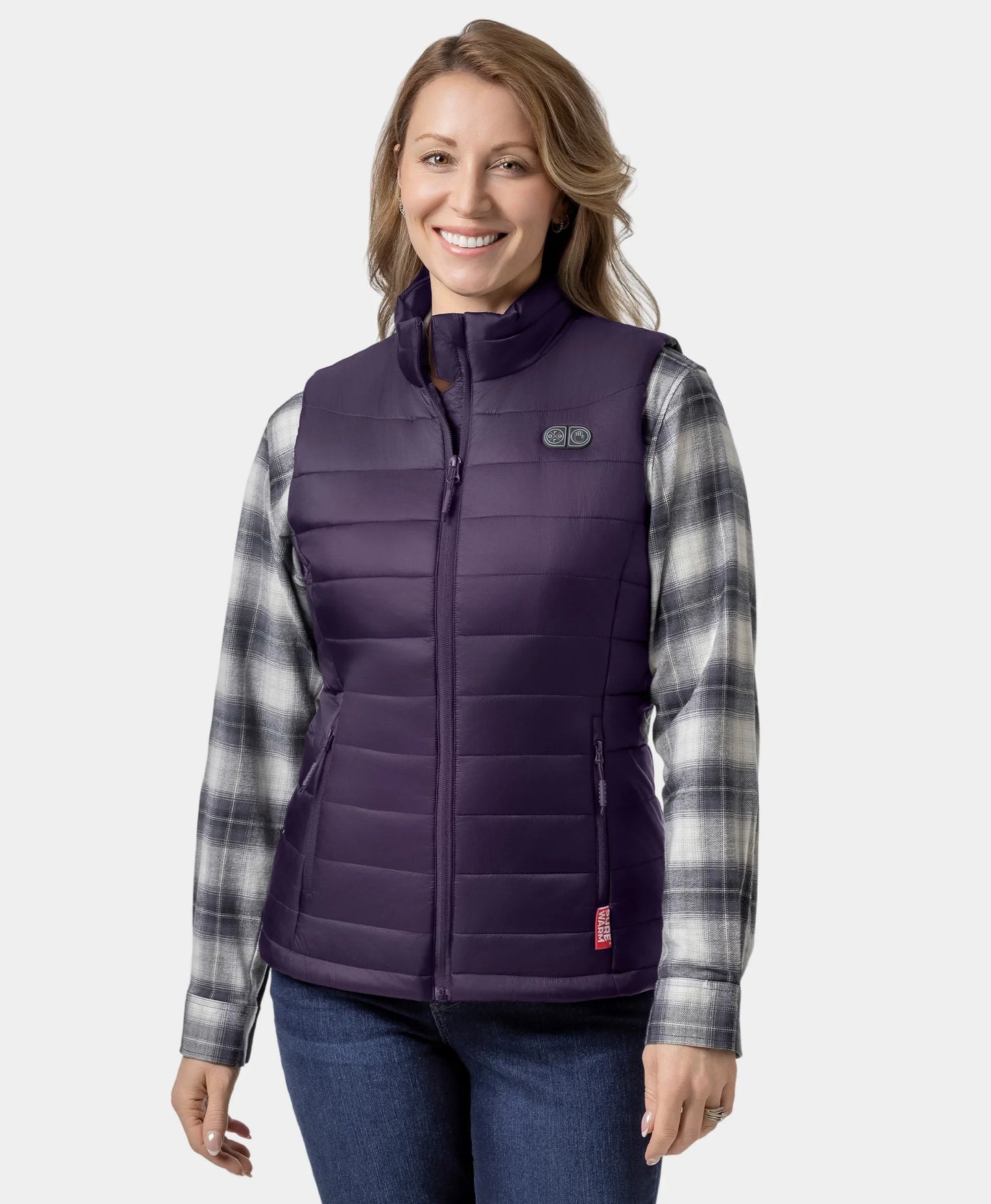 SureWarm® Women's 7-Zone Dual-Control Classic Pro Heated Vest (Lower Back Heating)