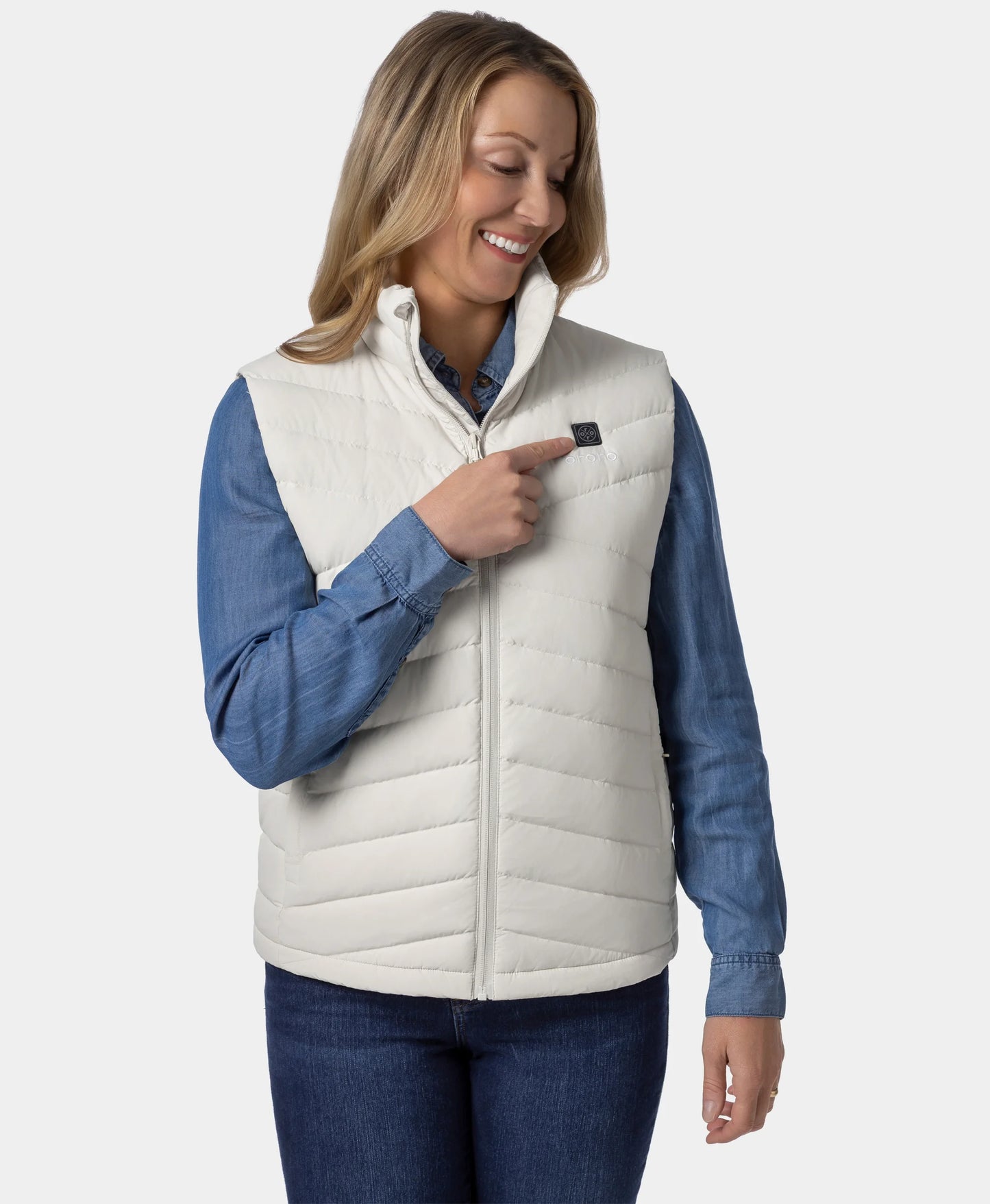 Women's Heated Lightweight Down Vest - All Colors