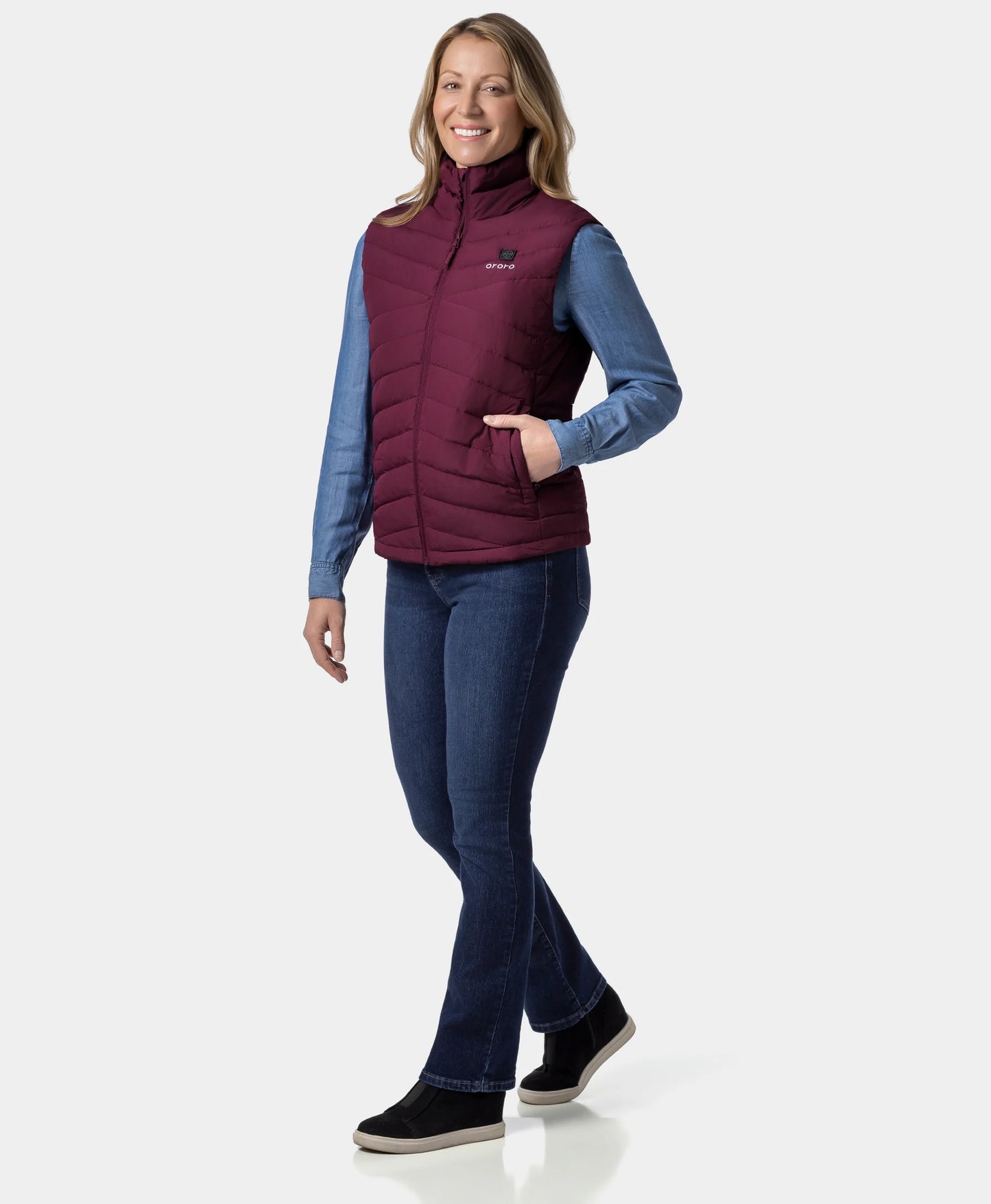 Women's Heated Lightweight Down Vest - All Colors