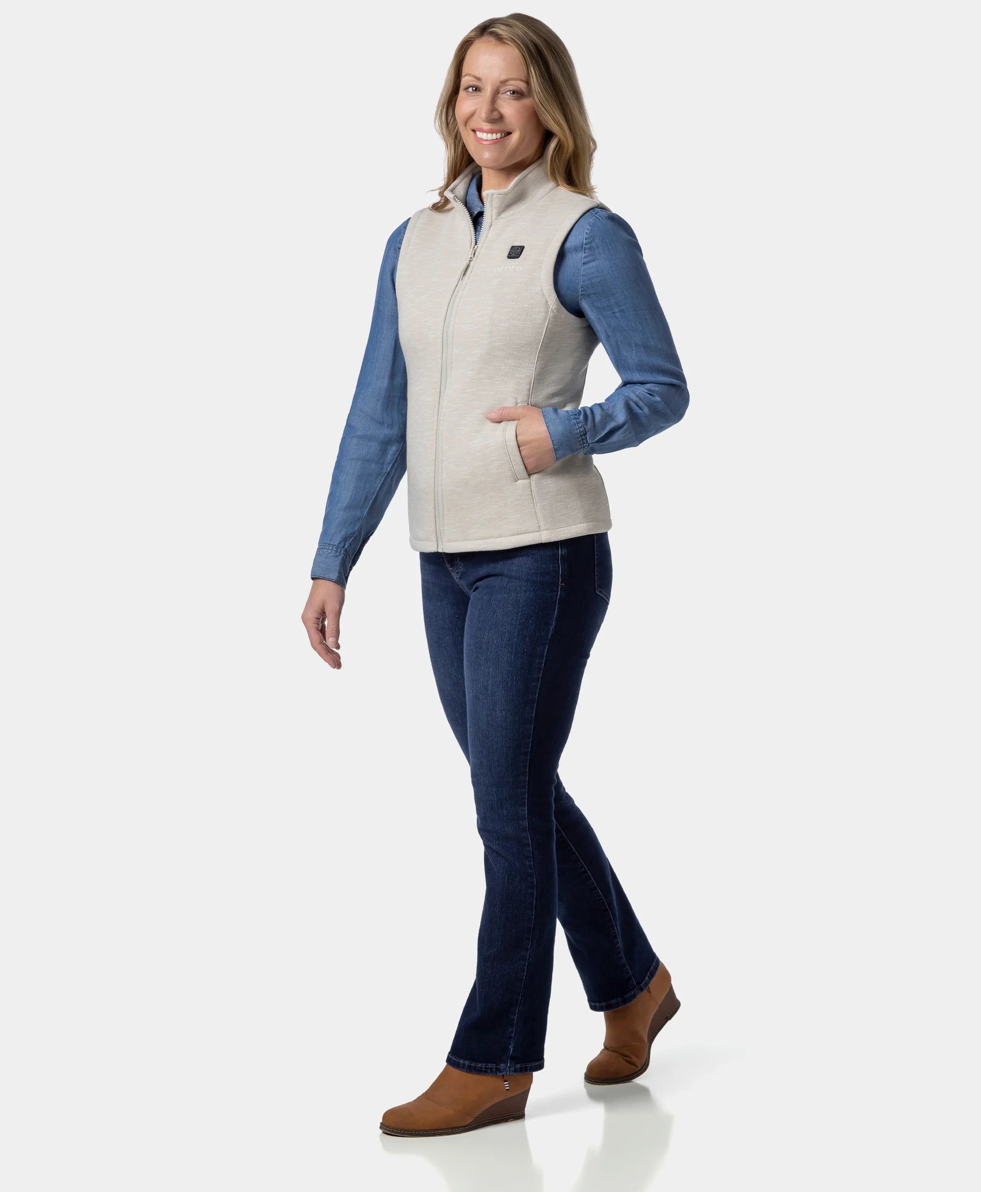 Women's Heated Fleece Vest - New Colors (4 Heating Zones), Thumbnail 27