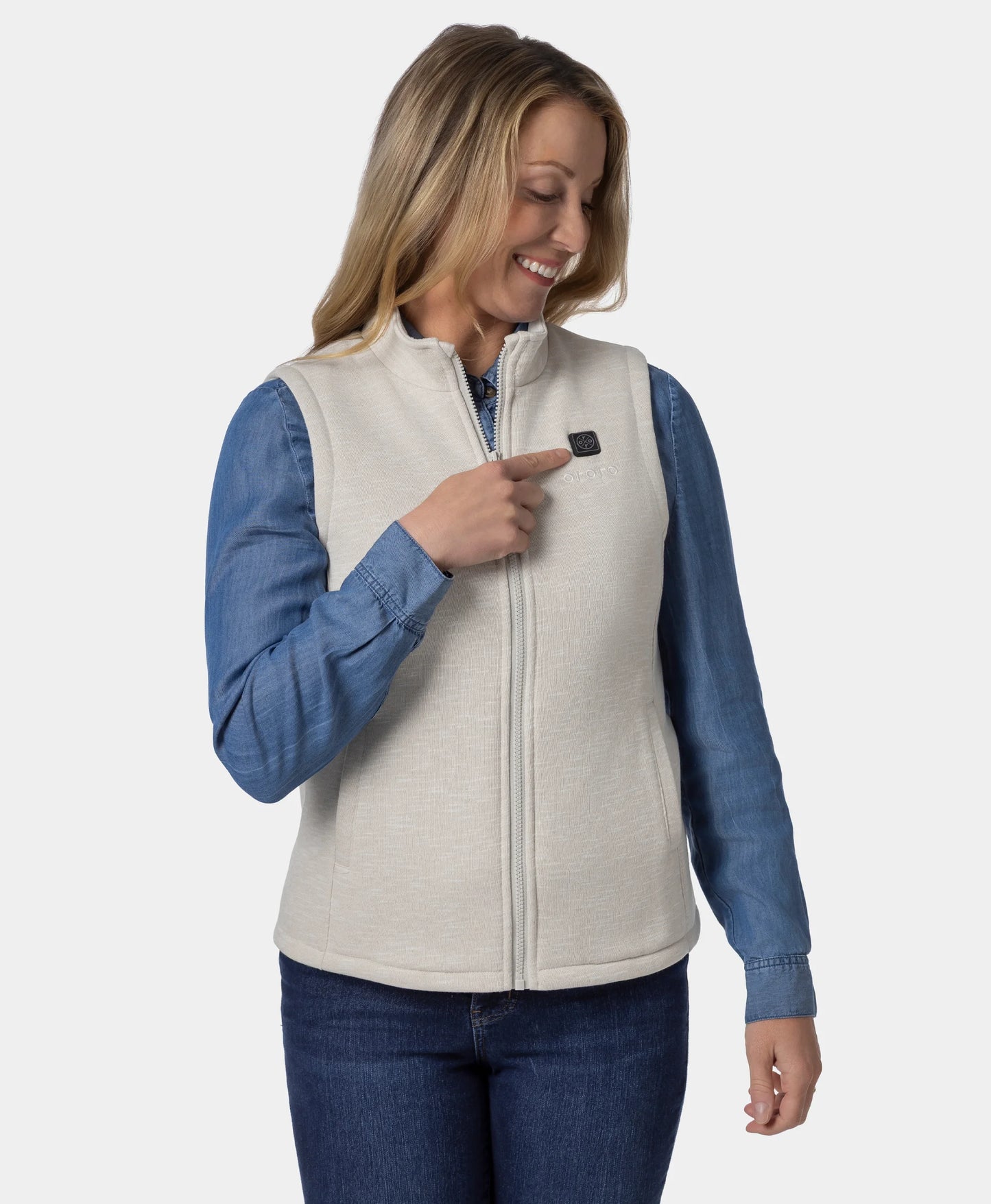 Women's Heated Fleece Vest - New Colors (4 Heating Zones)