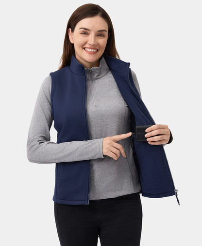 Women's Heated Fleece Vest - New Colors