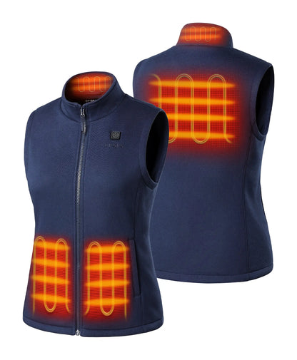 Women's Heated Fleece Vest - New Colors