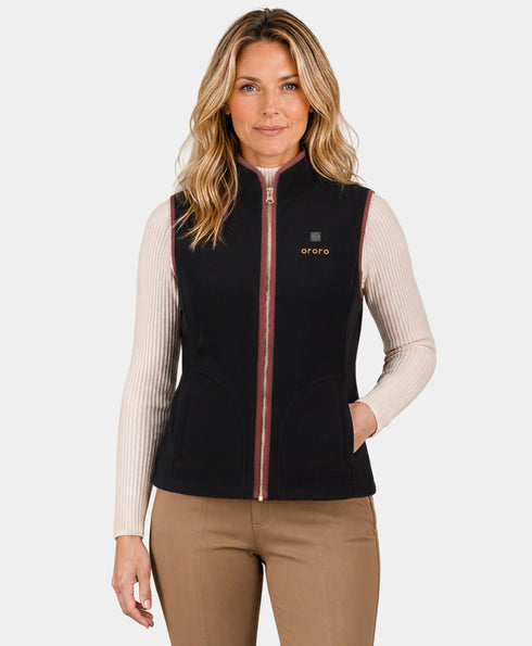 Ascot Women's 4-Zone Heated Wool Vest ,view 1