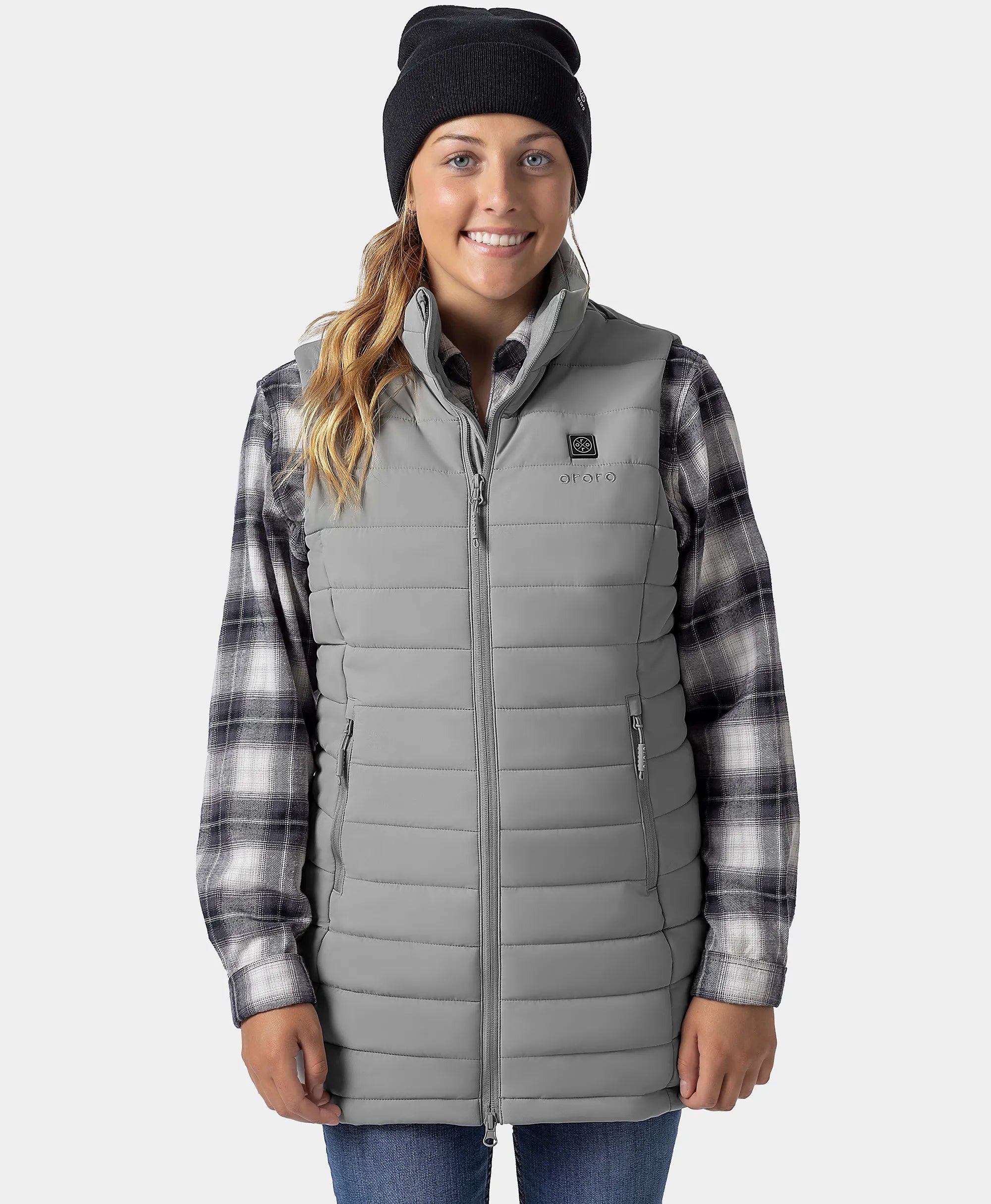 "Tribeca" Women's Heated Long Puffer Vest - New Colors, Thumbnail 20