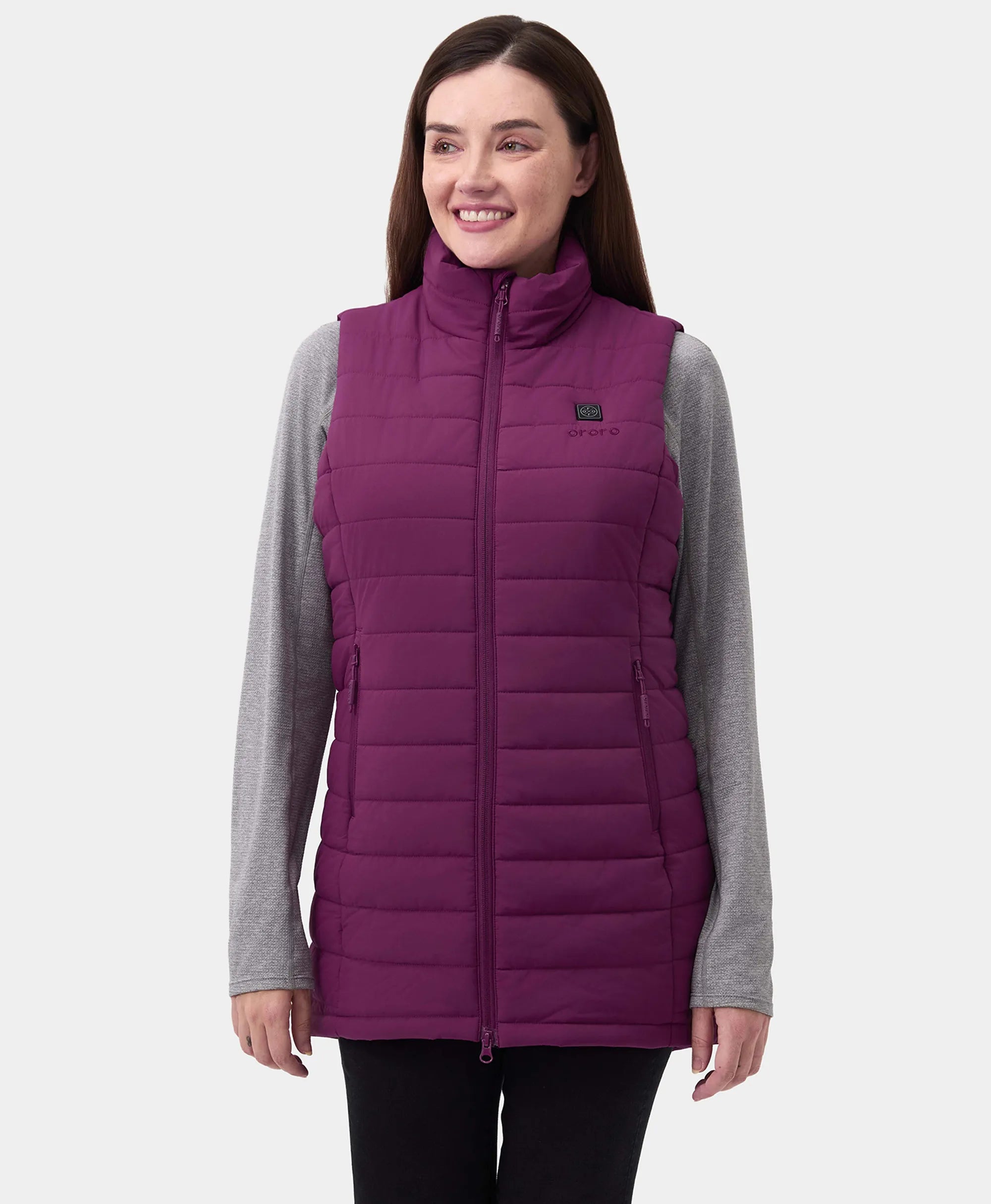 "Tribeca" Women's Heated Long Puffer Vest - New Colors, Thumbnail 41