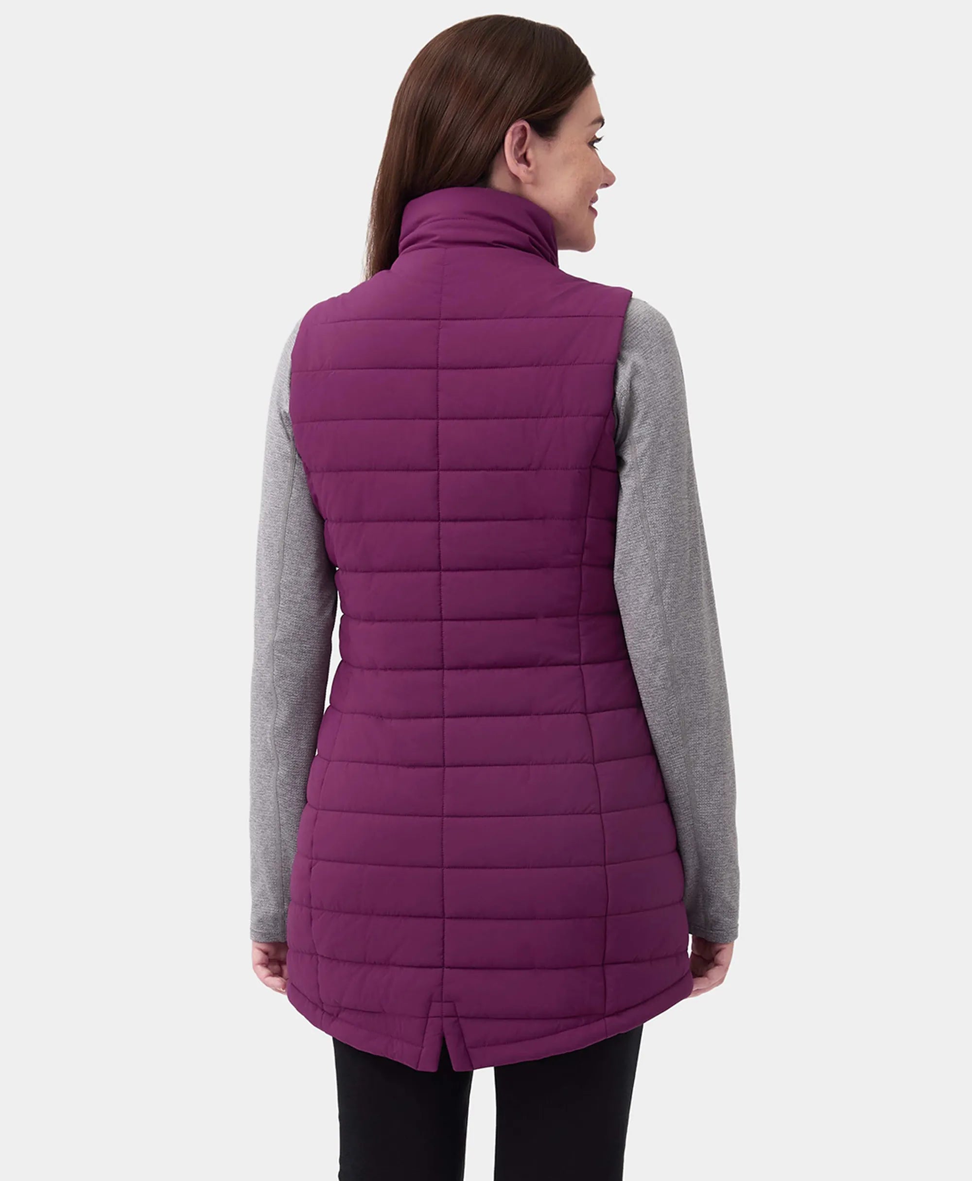 "Tribeca" Women's Heated Long Puffer Vest - New Colors, Thumbnail 42
