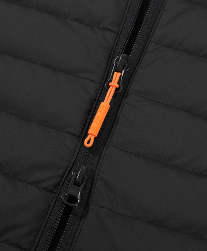 Women's 5-Zone Heated Long Down Vest-black