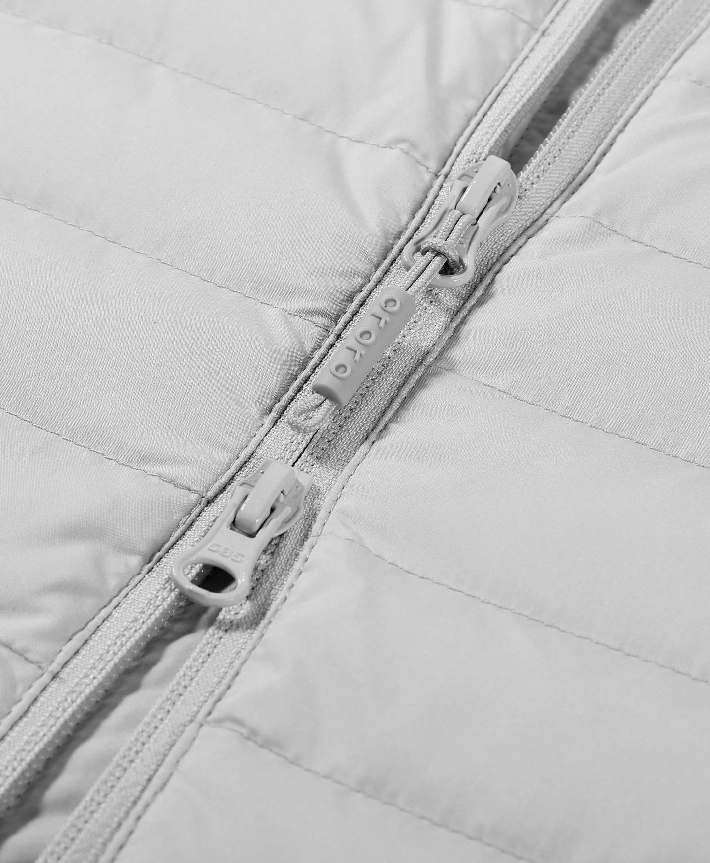 Women's 5-Zone Heated Long Down Vest- gray