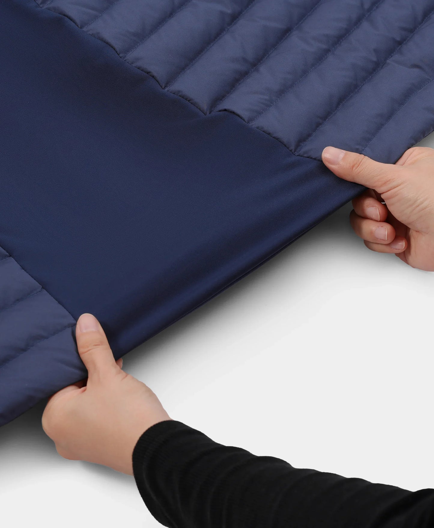 Women's 5-Zone Heated Long Down Vest- blue