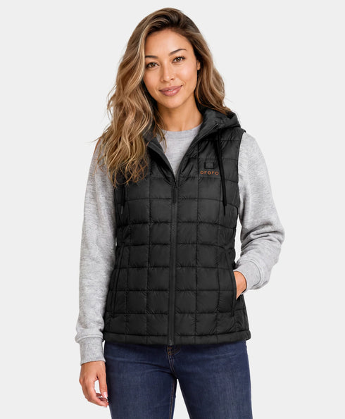 PuffLyte Women's 4-Zone Hooded Heated Vest ,view 1