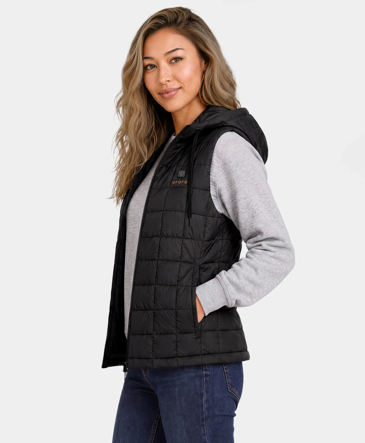 PuffLyte Women's 4-Zone Hooded Heated Vest