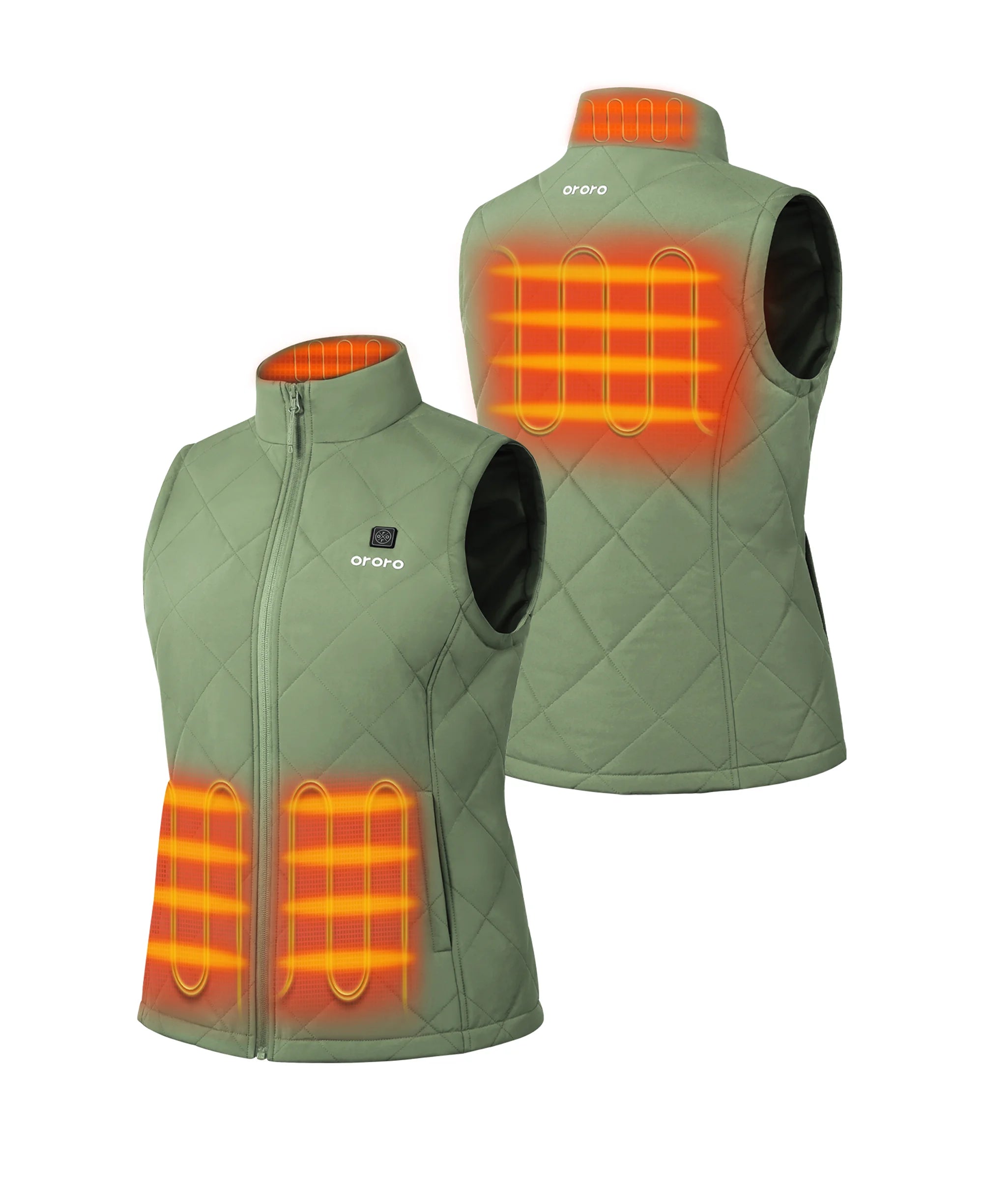 Women's Heated Quilted Vest - New Colors, Thumbnail 2