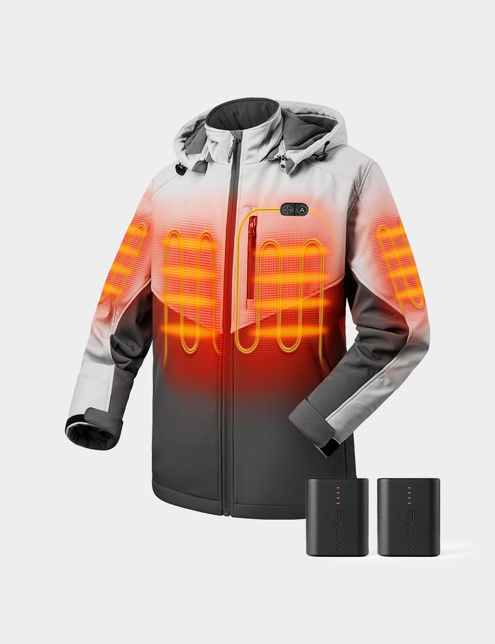 Bundle Deal - Men's Dual Control Heated Jacket (Chest Heating) & Extra Mini 5K Battery, Thumbnail 28