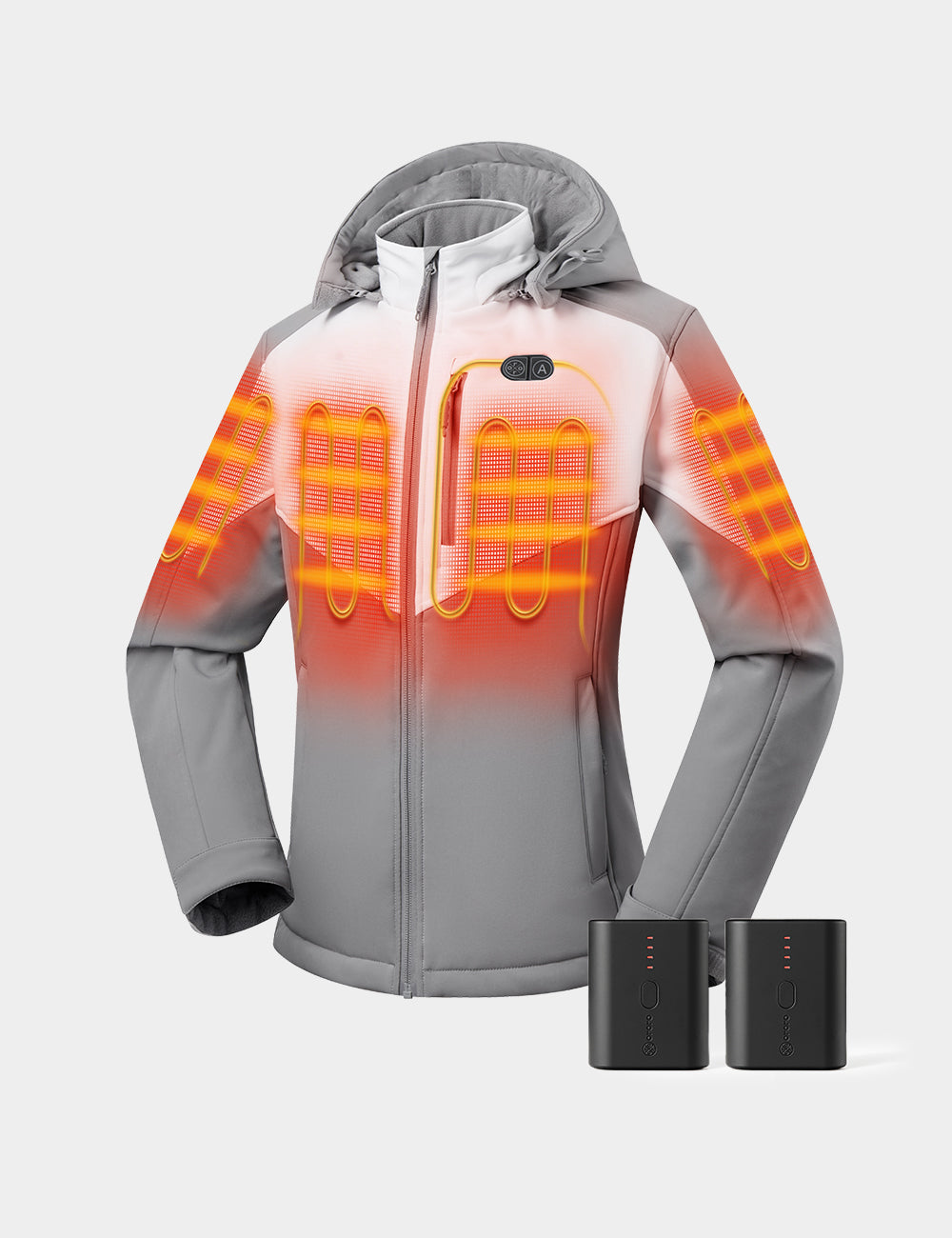 Bundle Deal - Women's Dual Control Heated Jacket (Chest Heating) & Extra Mini 5K Battery, Thumbnail 14