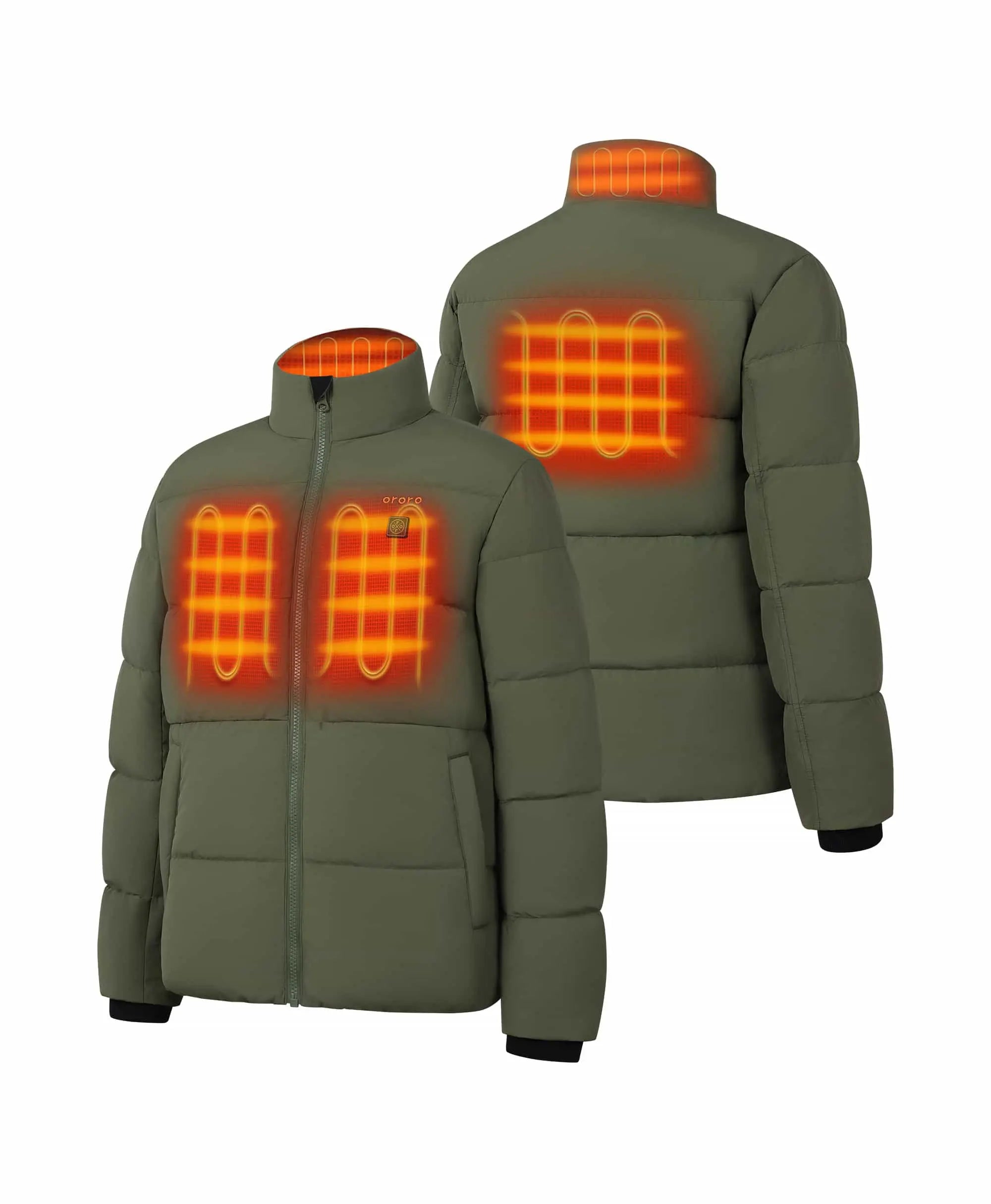Kids' 4-Zone Heated Down Jacket, Thumbnail 2