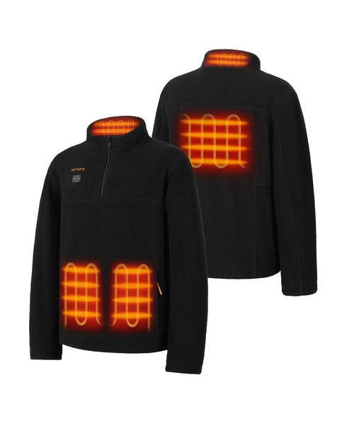 Heating elements across 4 zones: collar, mid-back, and both hand pockets that also warm their core ,view 2