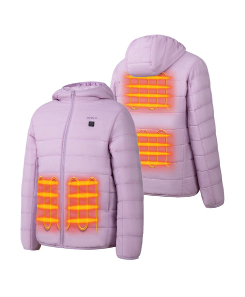 Kids' 4-Zone Heated Lightweight Puffer Jacket ,view 2