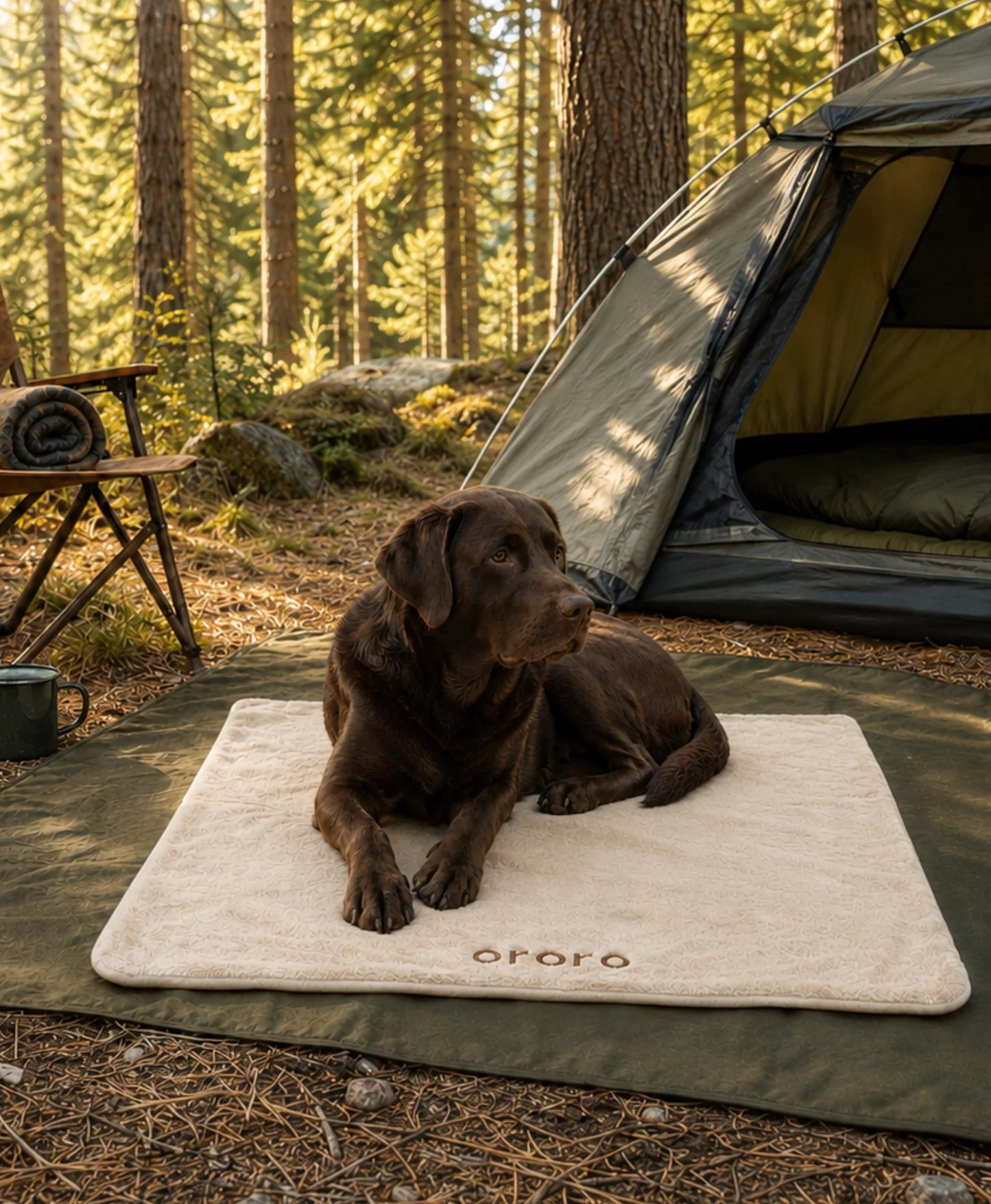 Kozzzy 2-Zone Heated Pet Blanket - oatmeal