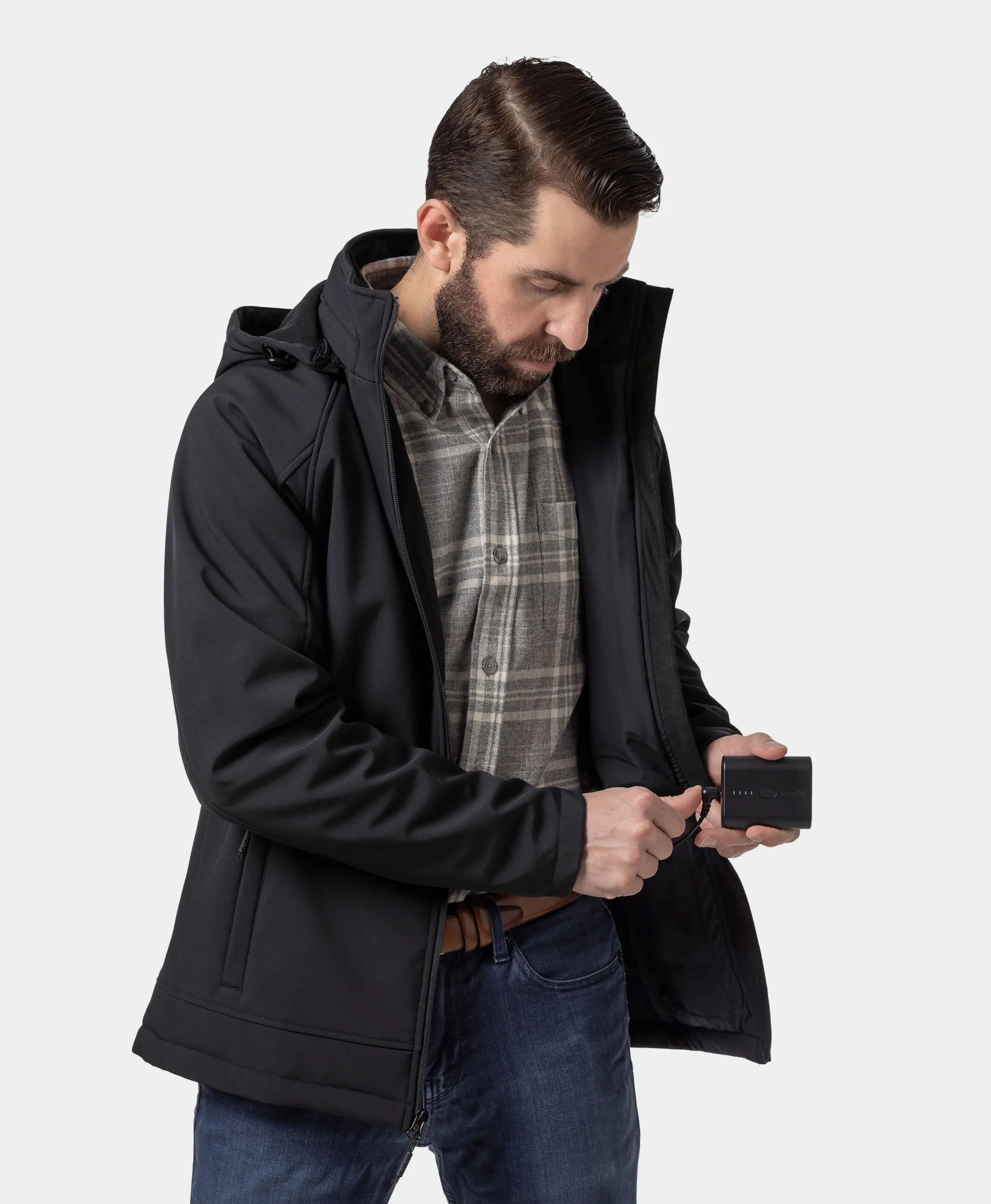Paragon Men's Heated Jacket - Black, Thumbnail 9