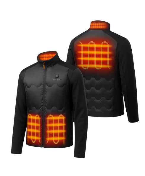 4 heating zones: left & right pocket, mid-back and collar ,view 2