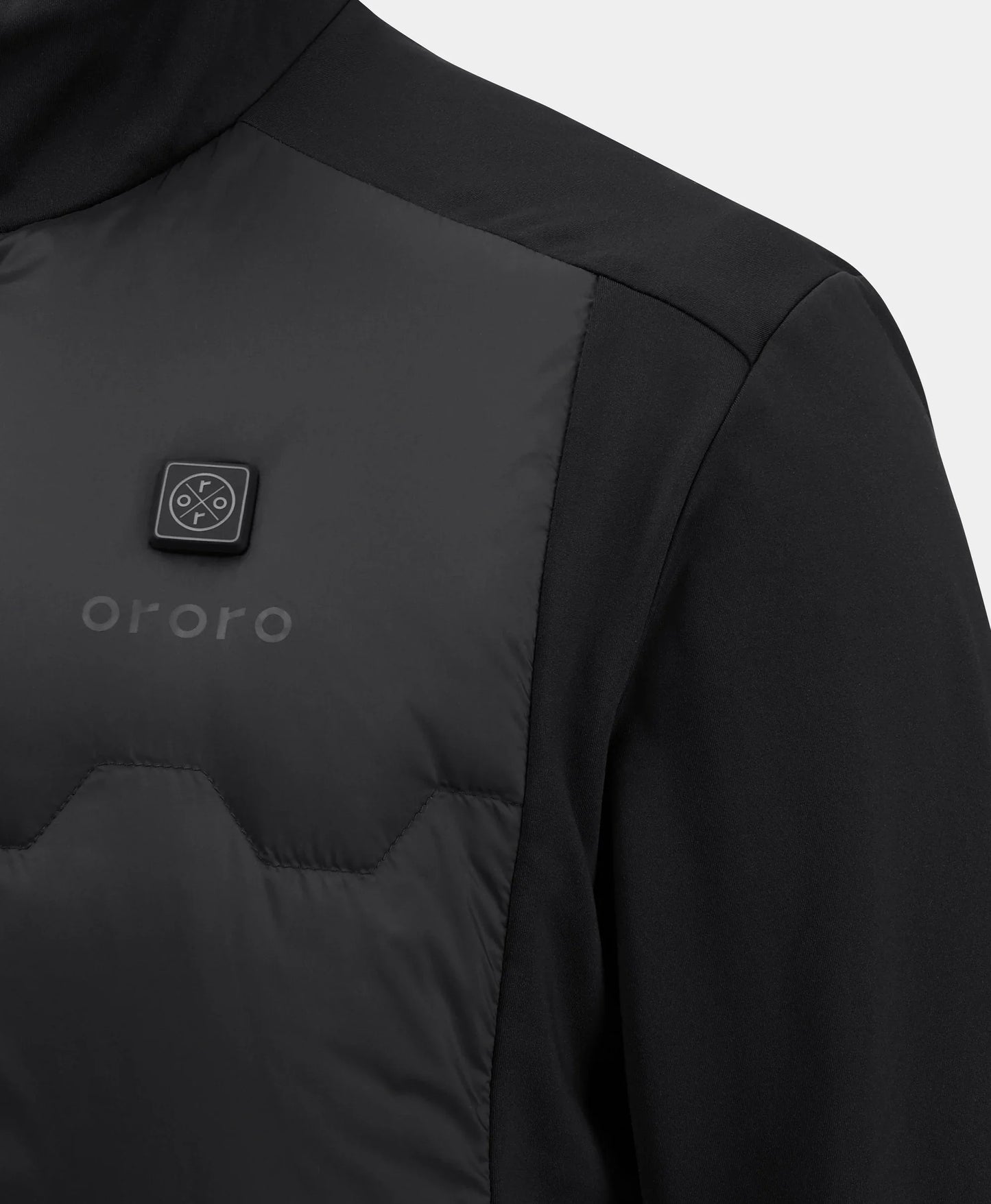 Stretch knit side panels and sleeves