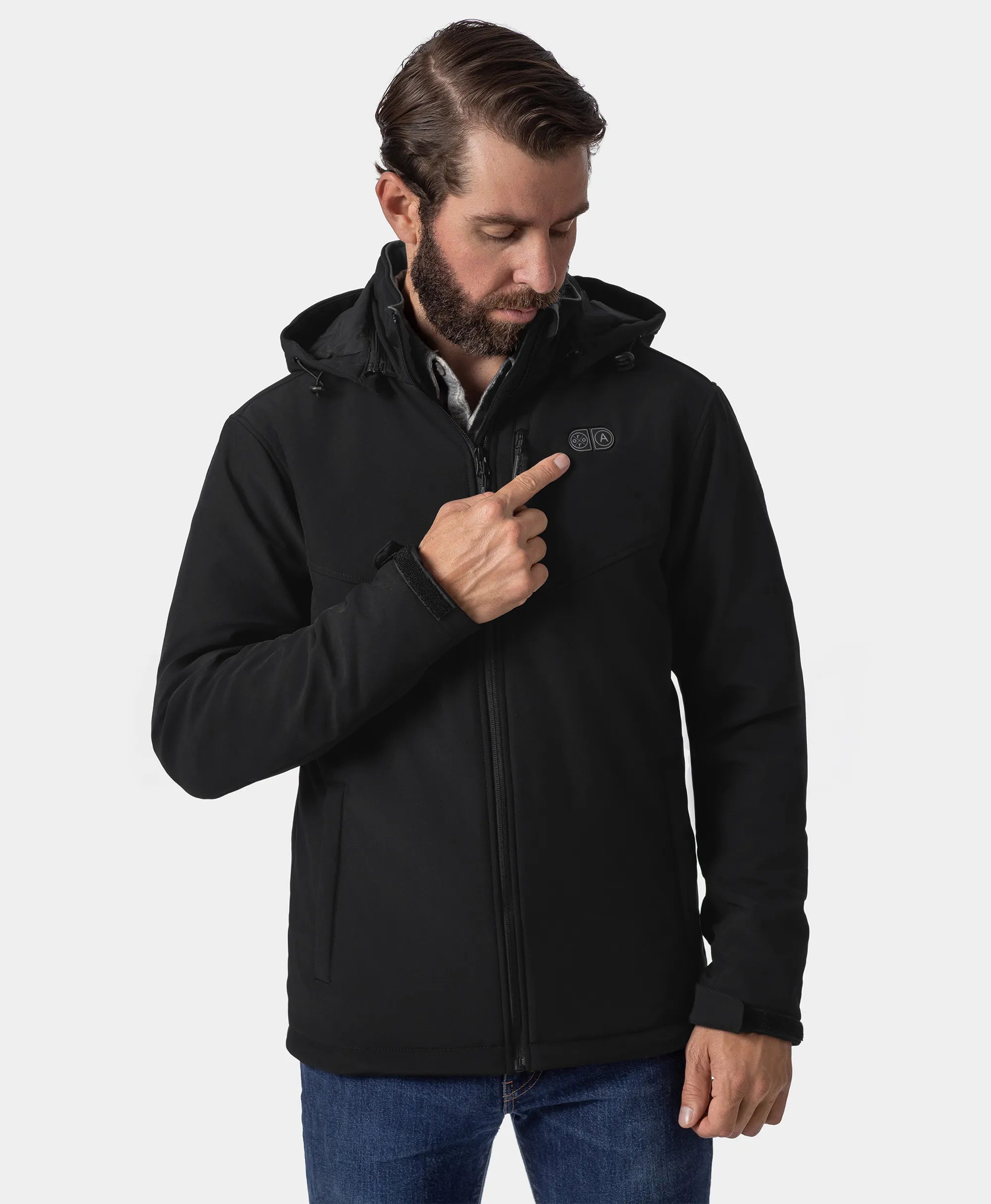 Men's Dual Control Heated Jacket with 5 Heating Zones (Pocket Heating), Thumbnail 6