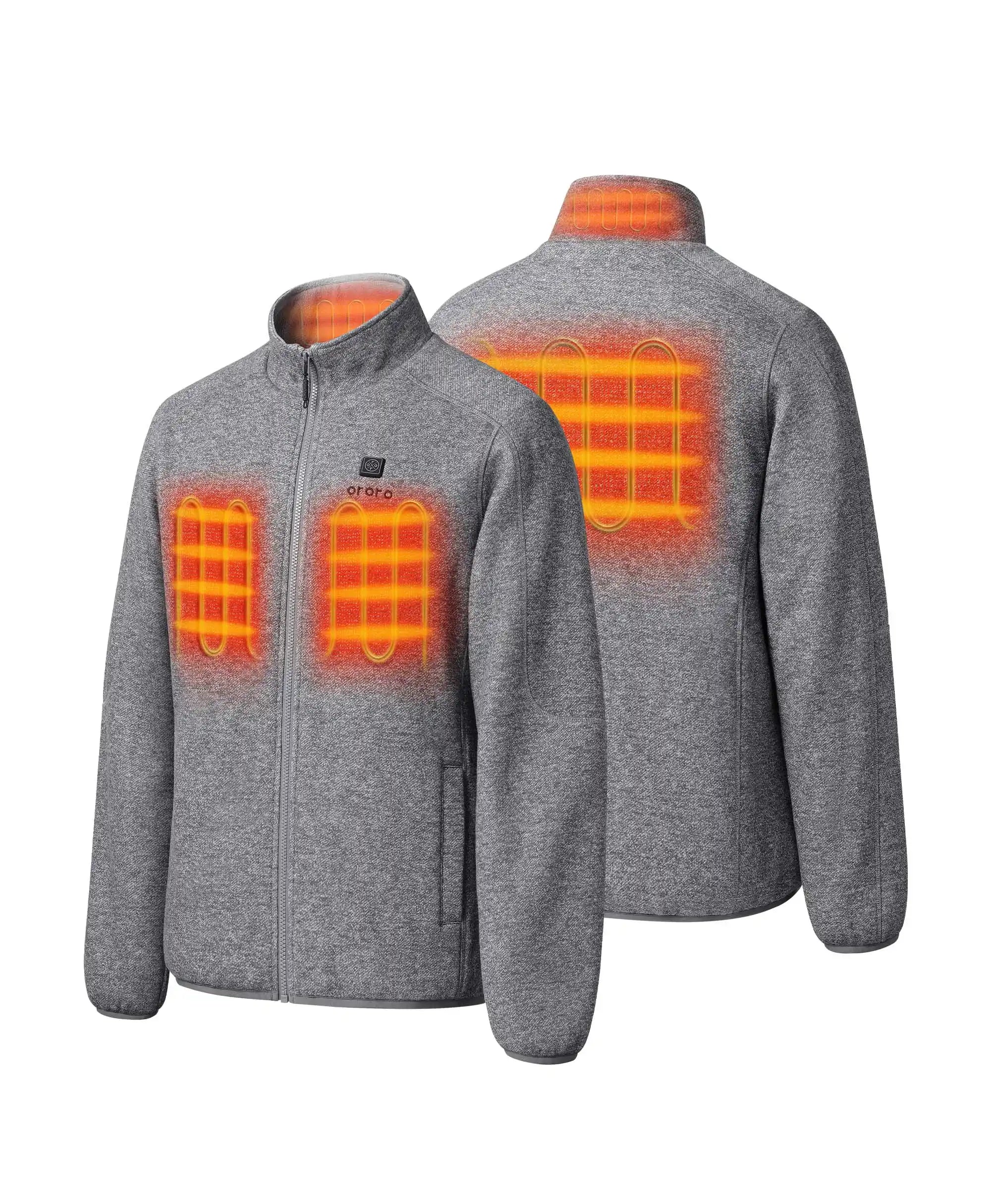 Men's Heated Full-Zip Fleece Jacket (4 Heating Zones), Thumbnail 12
