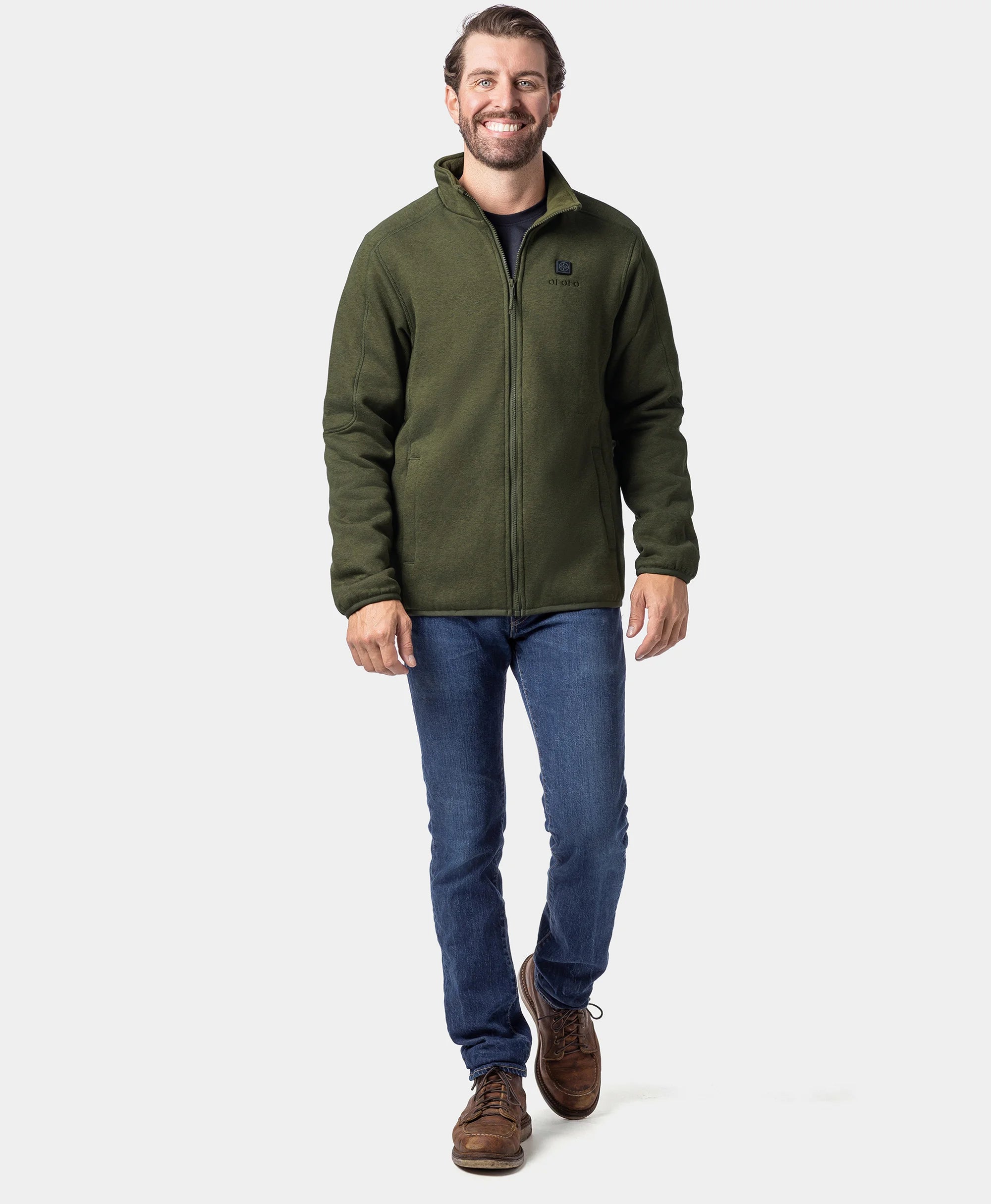 Men's Heated Full-Zip Fleece Jacket (4 Heating Zones), Thumbnail 21