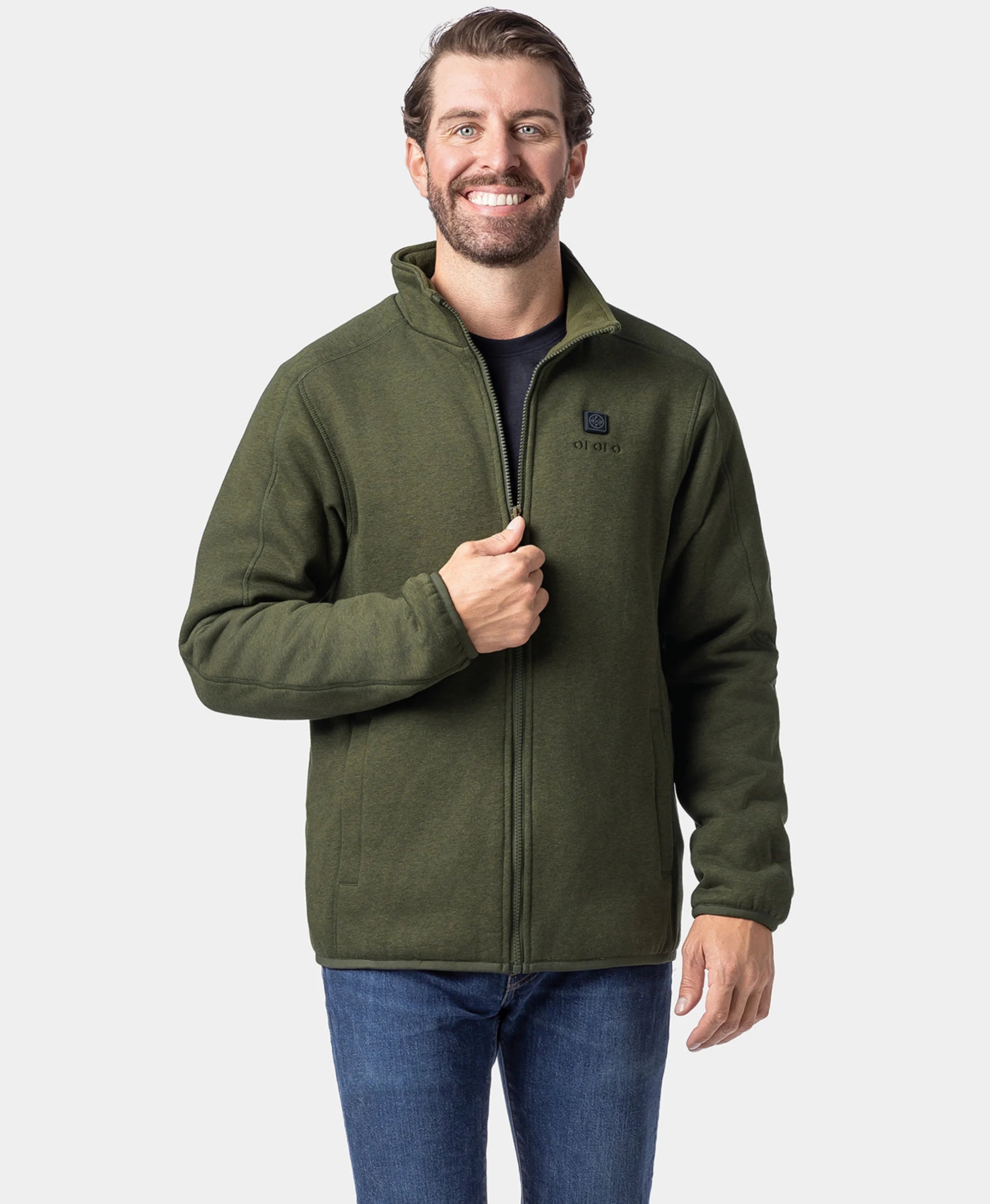 Men's Heated Full-Zip Fleece Jacket (4 Heating Zones), Thumbnail 18