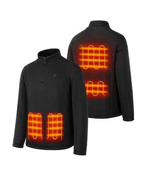 Four heating zones across the hand pockets, mid-back, and lower back ,view 2
