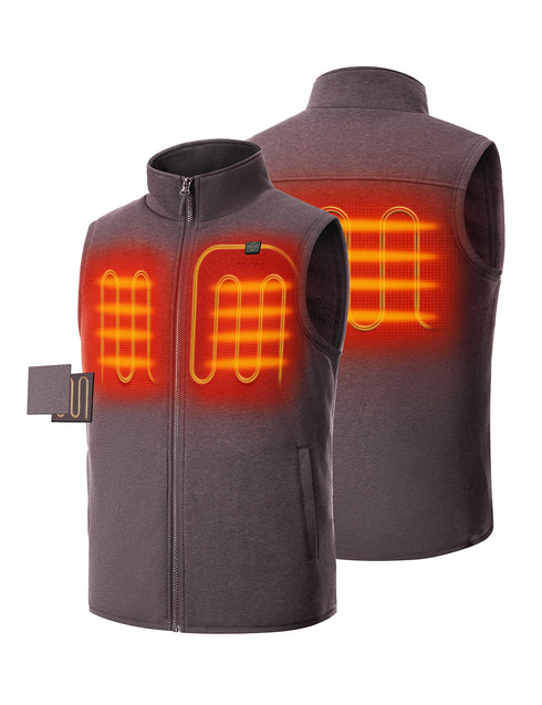 Upper back, Left & Right Chest Heating view 2