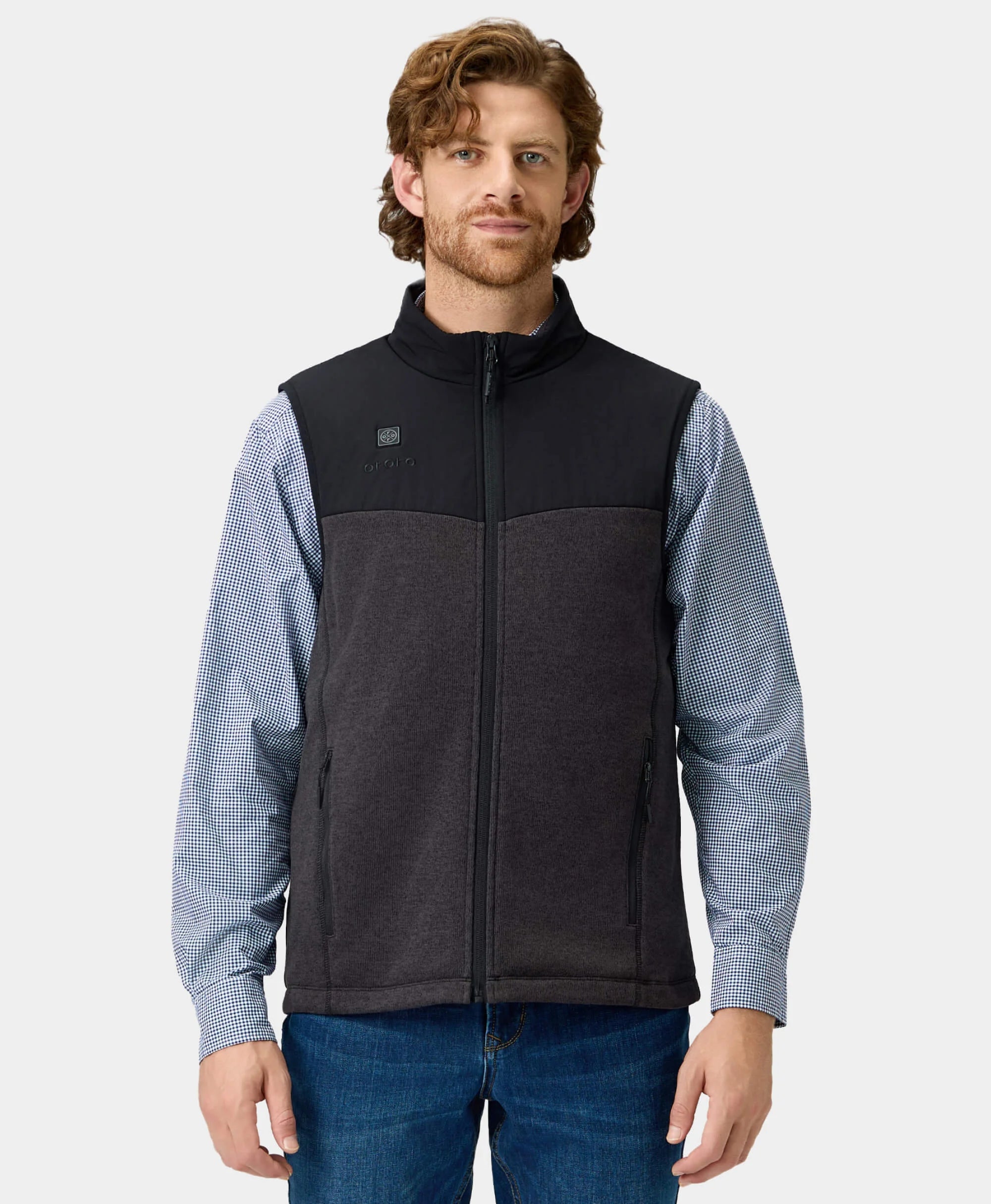 Augusta Men's Heated Sweater Fleece Vest, Thumbnail 15