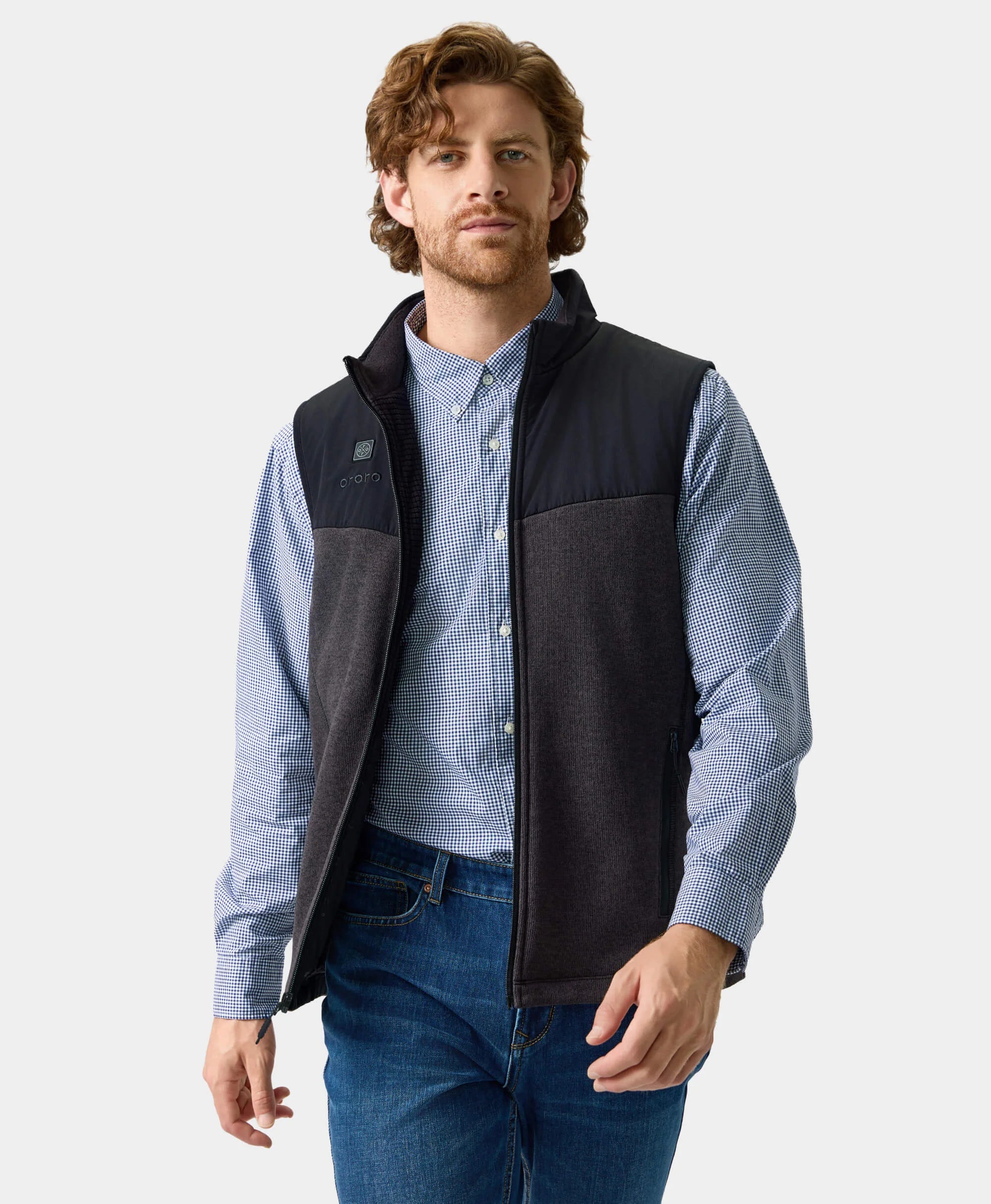 Augusta Men's Heated Sweater Fleece Vest, Thumbnail 18