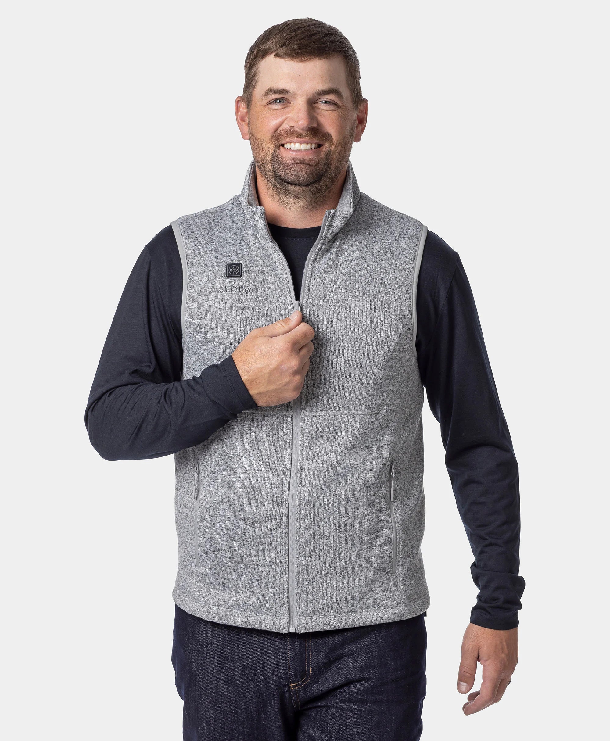 Augusta Tournament Men's 4-Zone Heated Sweater Fleece Vest, Thumbnail 14