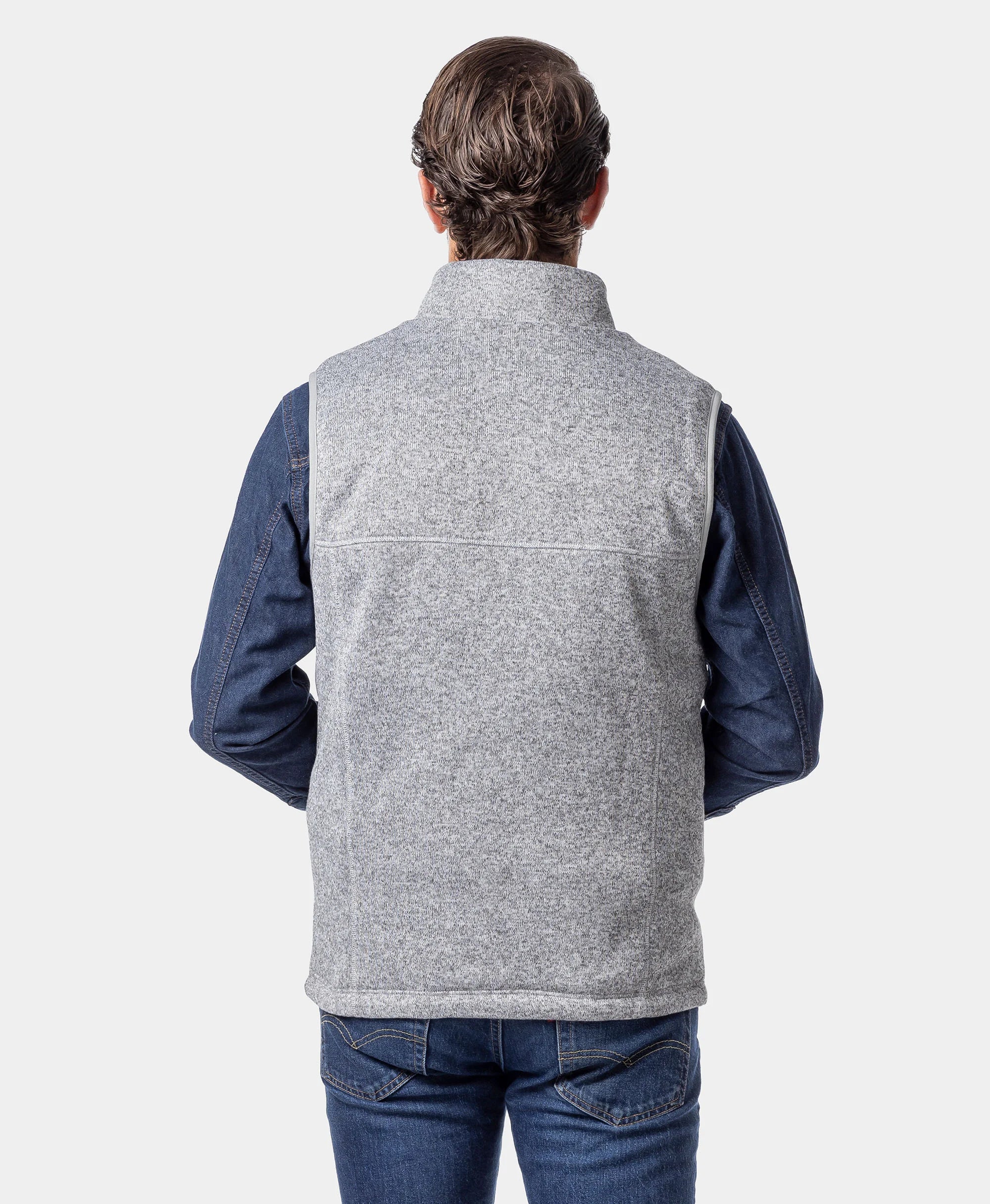 Augusta Tournament Men's 4-Zone Heated Sweater Fleece Vest, Thumbnail 17