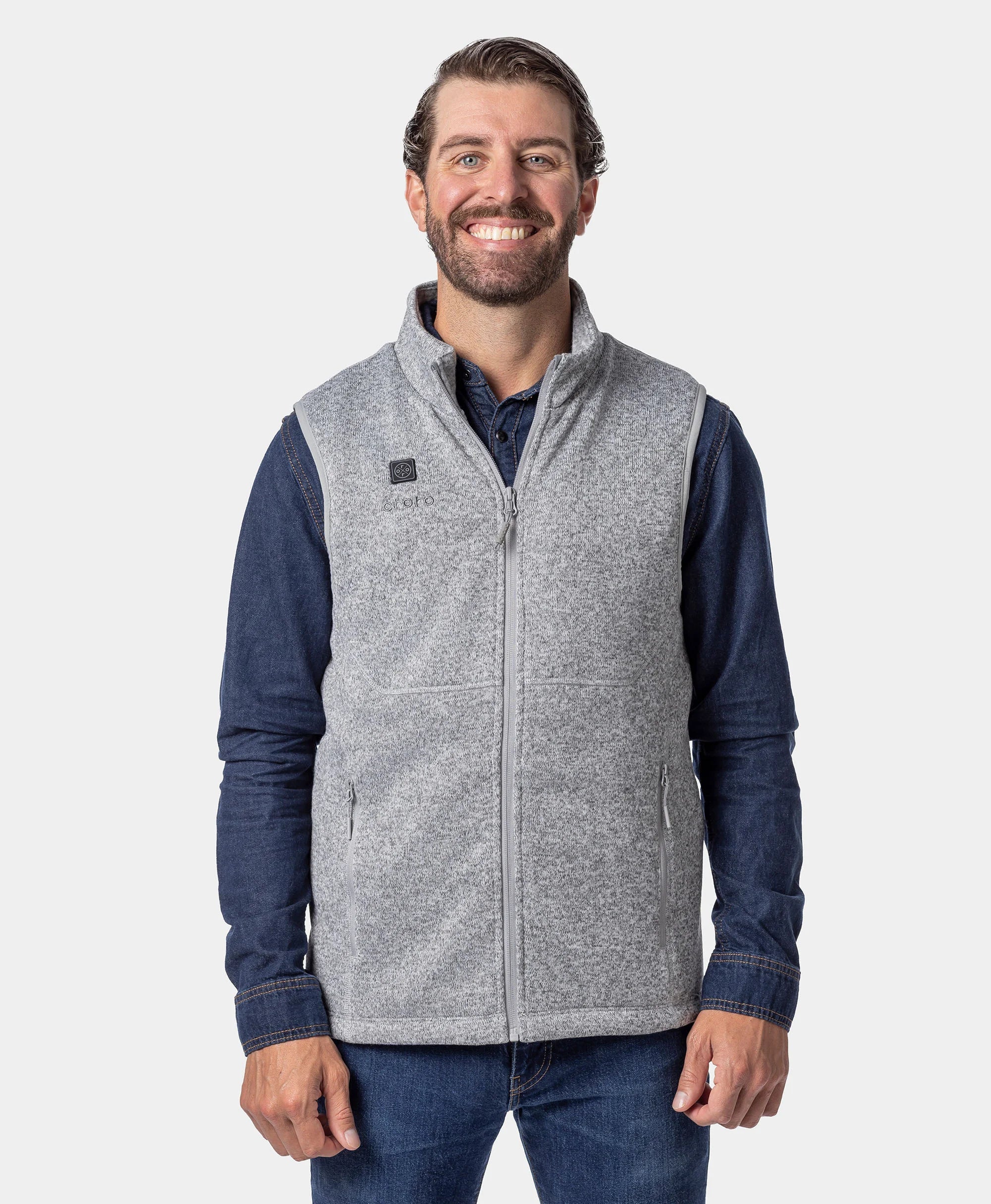 Augusta Tournament Men's 4-Zone Heated Sweater Fleece Vest, Thumbnail 15
