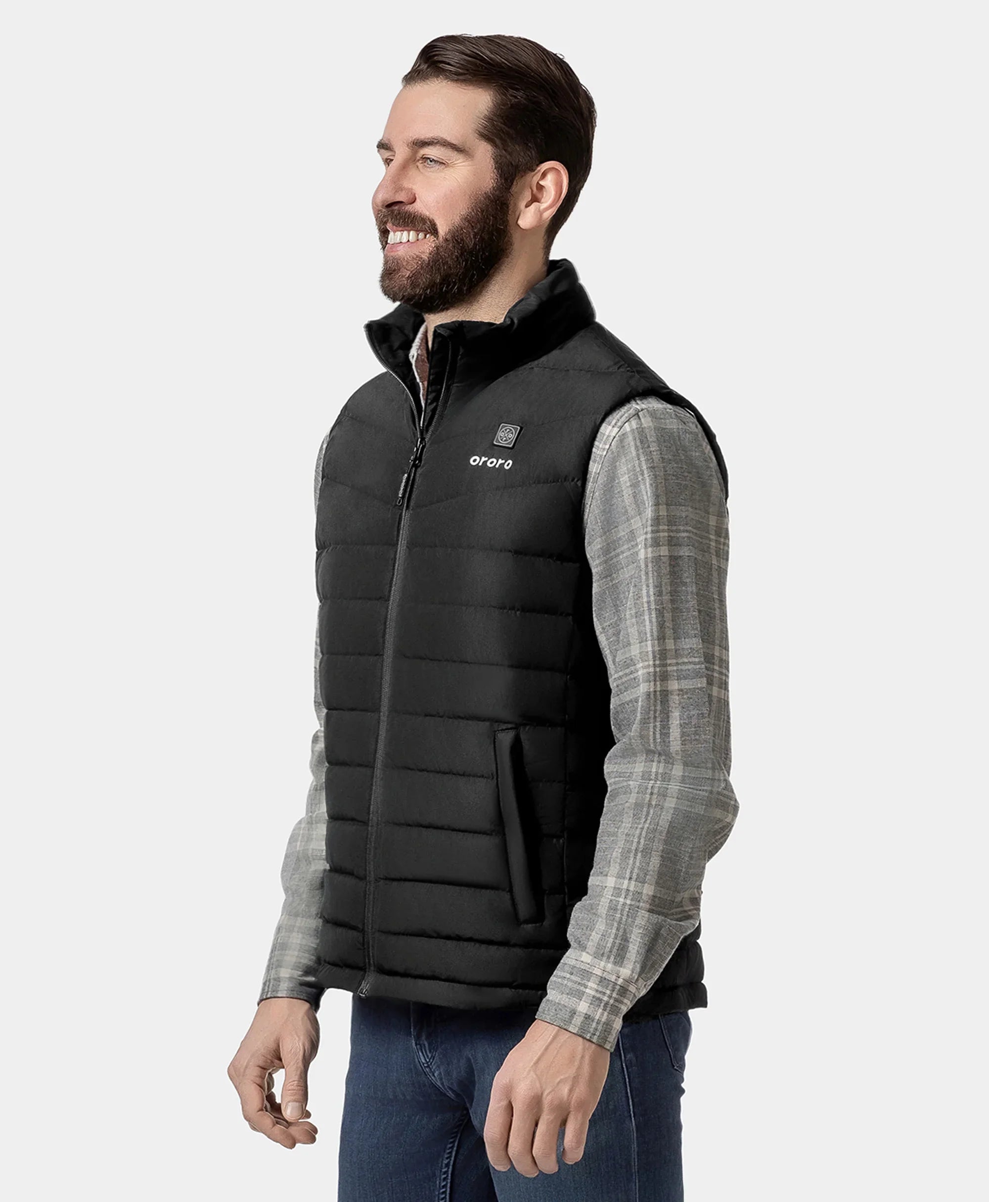 Men's Heated Lightweight Down Vest - All Colors, Thumbnail 33