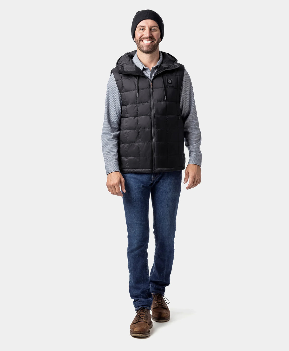 PuffLyte Men's 5-Zone Hooded Heated Vest, Thumbnail 15