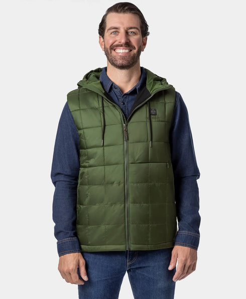 PuffLyte Men's 5-Zone Hooded Heated Vest ,view 1