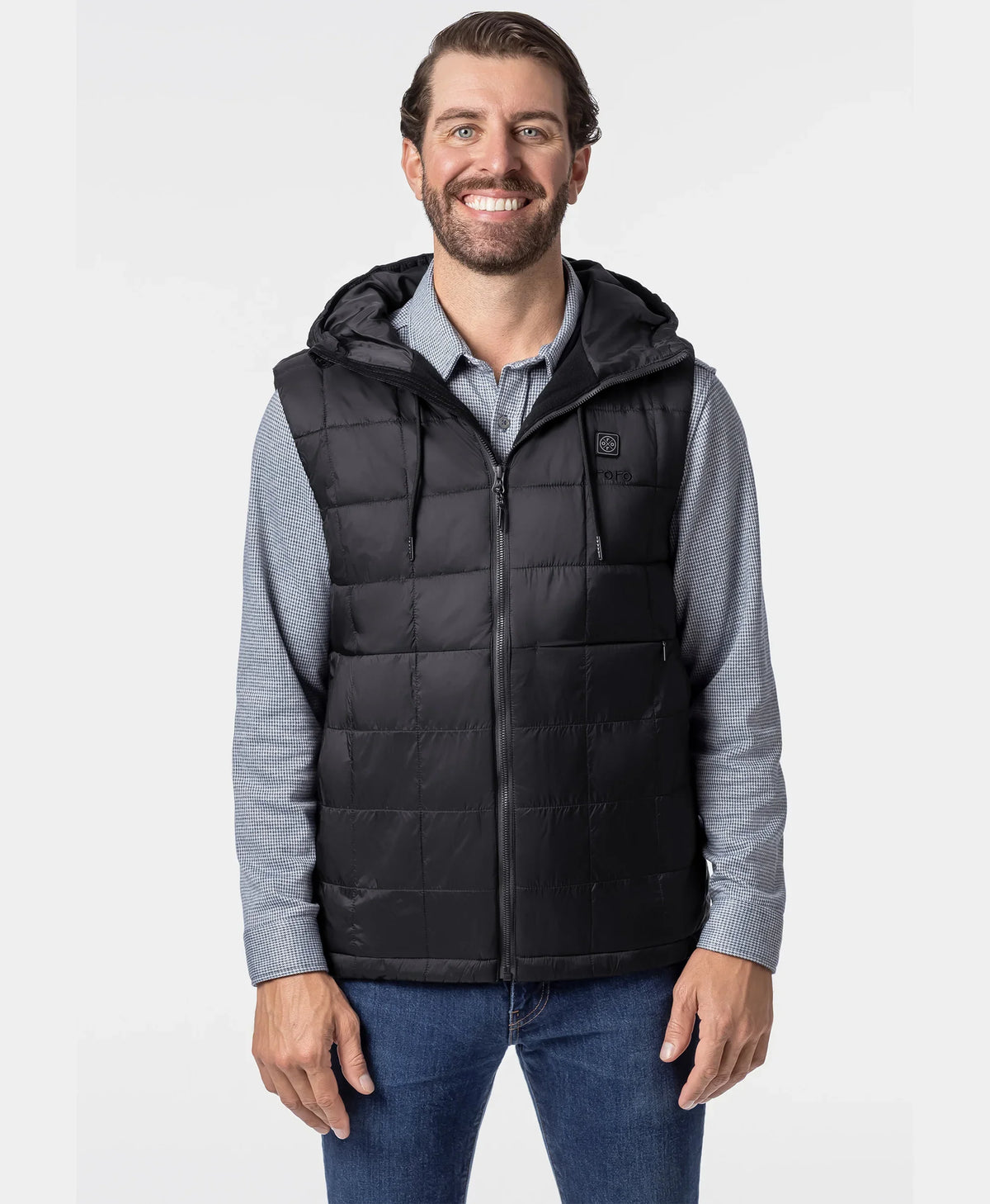PuffLyte Men's 5-Zone Hooded Heated Vest, Thumbnail 13