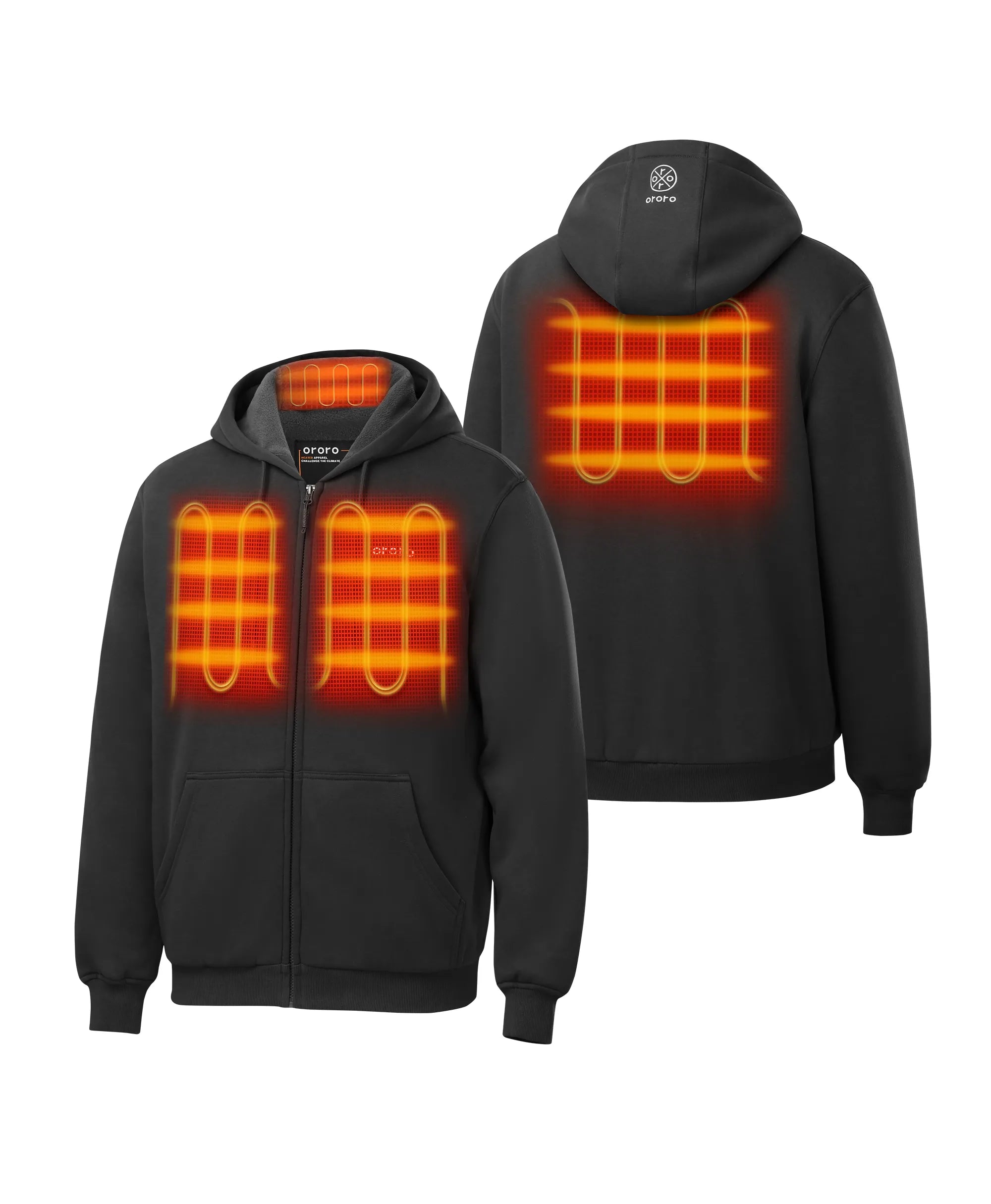 Element Unisex 4-Zone Fleece Heated Hoodie, Thumbnail 11