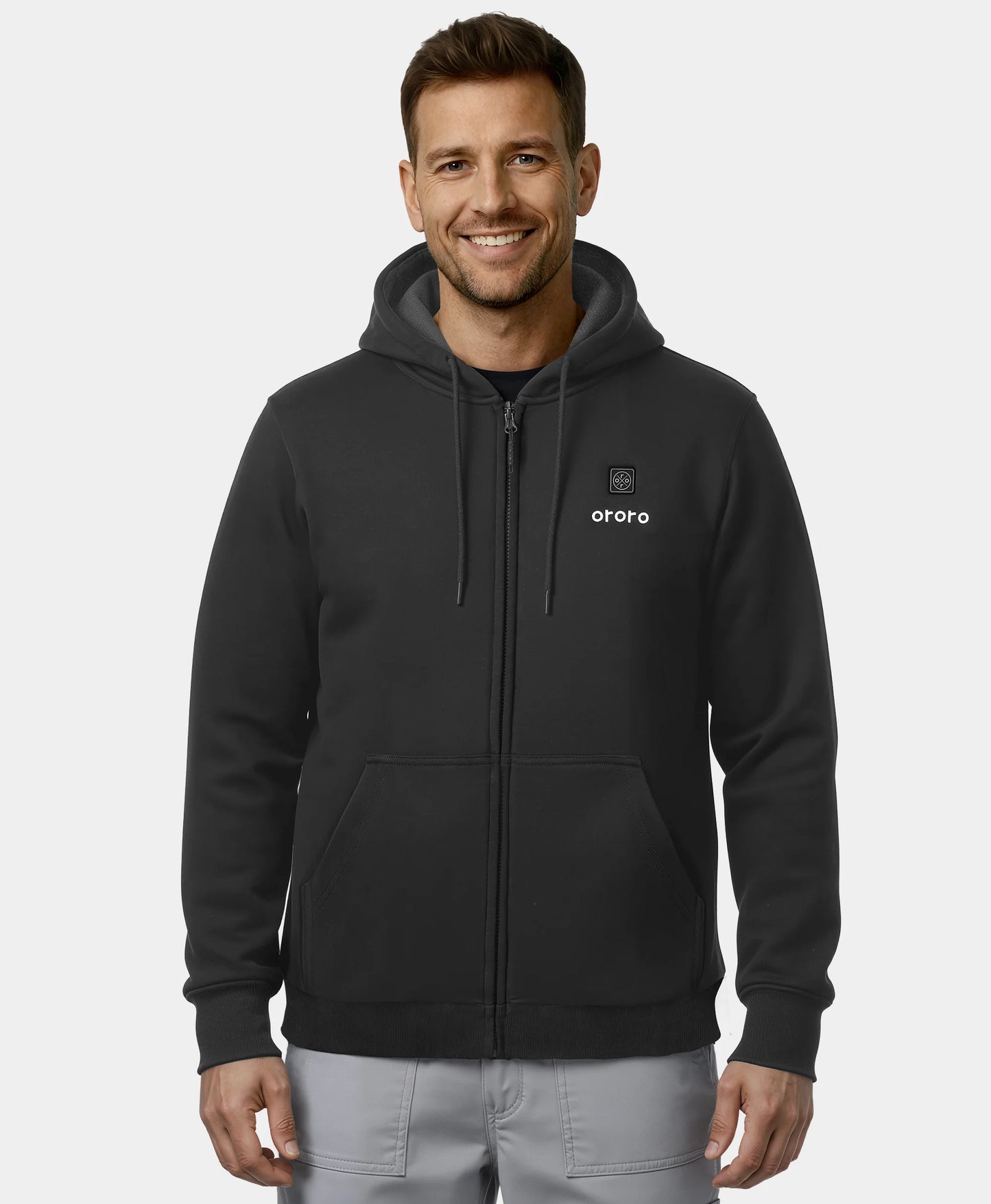 Sweat à capuche polaire chauffant unisexe 4 zones Element