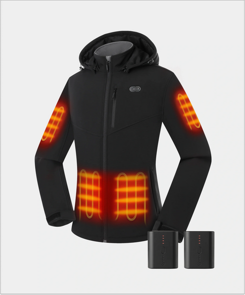 Bundle Deal - Women's Heated Dual Control Jacket (Pocket Heating) & Extra Mini 5K Battery ,view 1